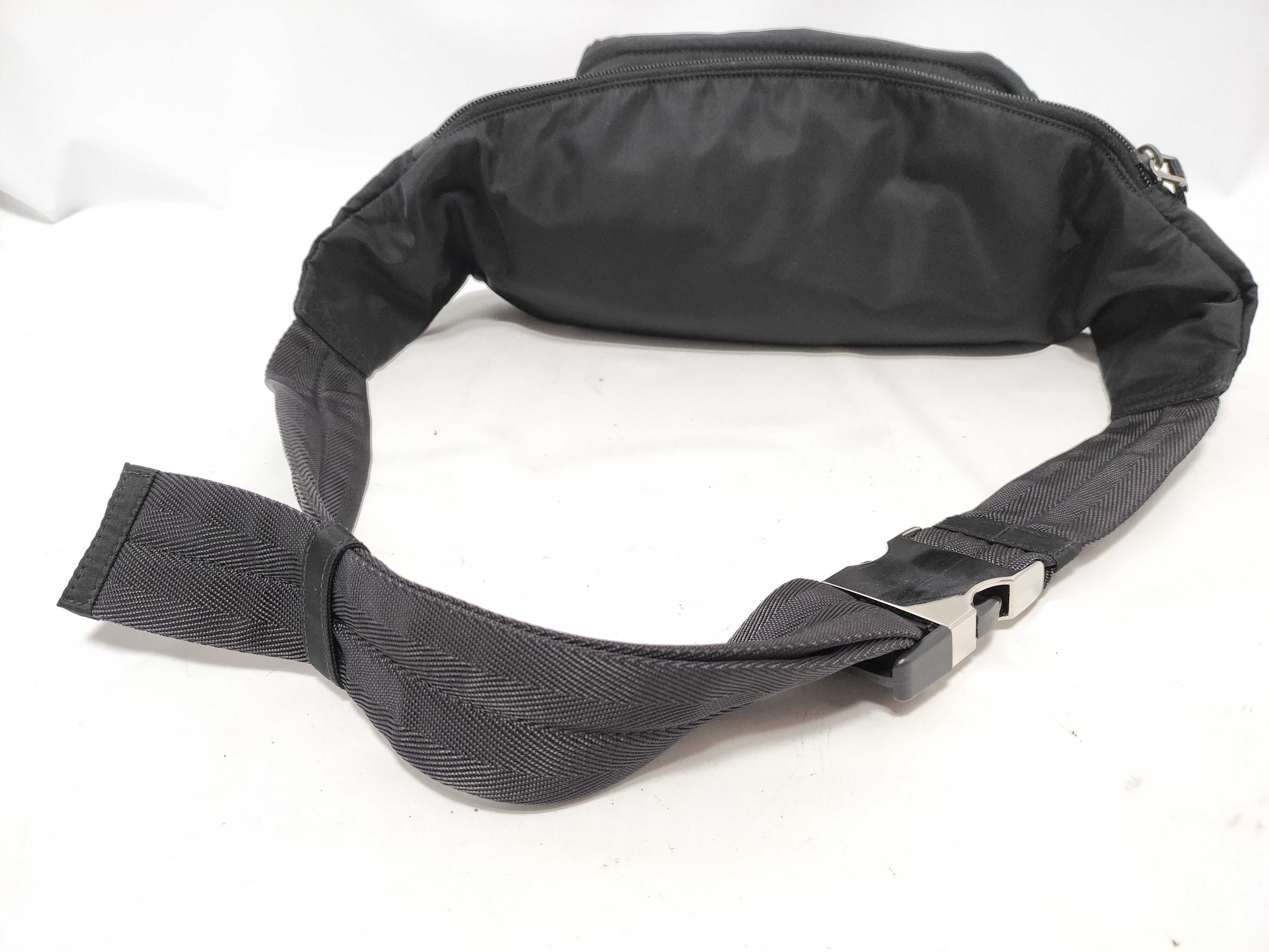 Nylon Prada Tessuto Nylon Body Bag Black 2VL005 Waist Bag — view 3