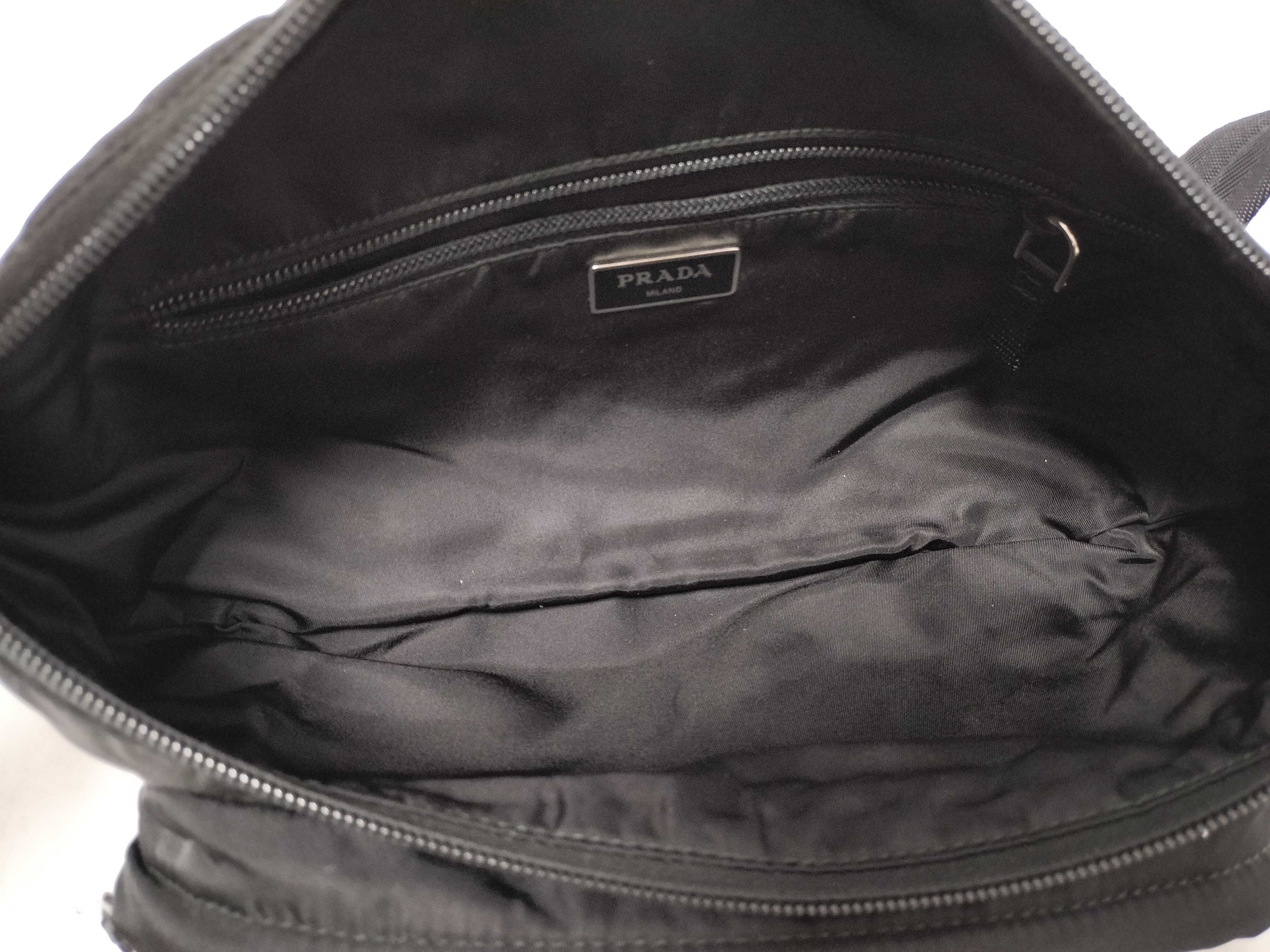 Nylon Prada Tessuto Nylon Body Bag Black 2VL005 Waist Bag — view 9