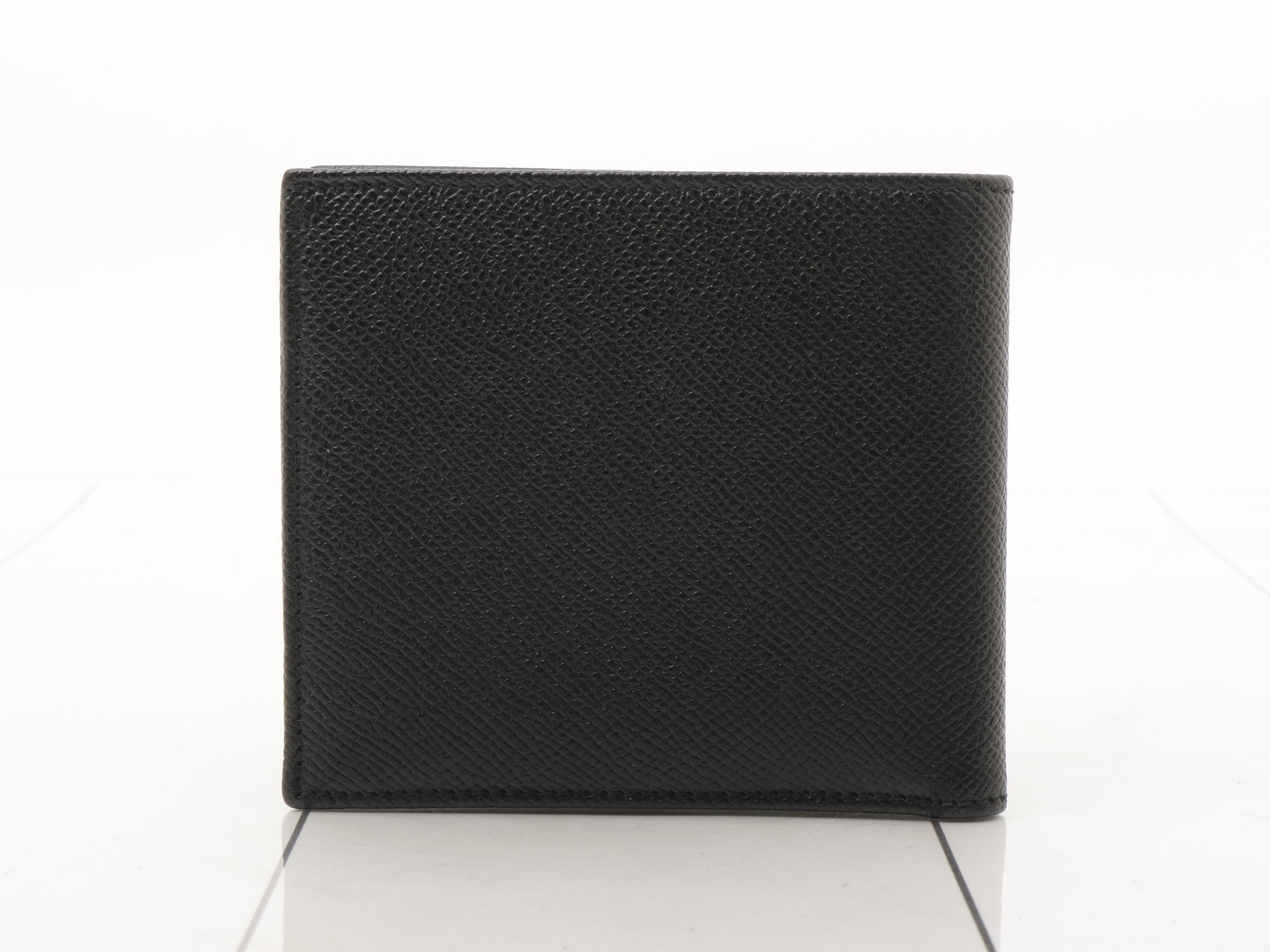 Burberry bi-fold wallet, black, with coin purse. — view 2