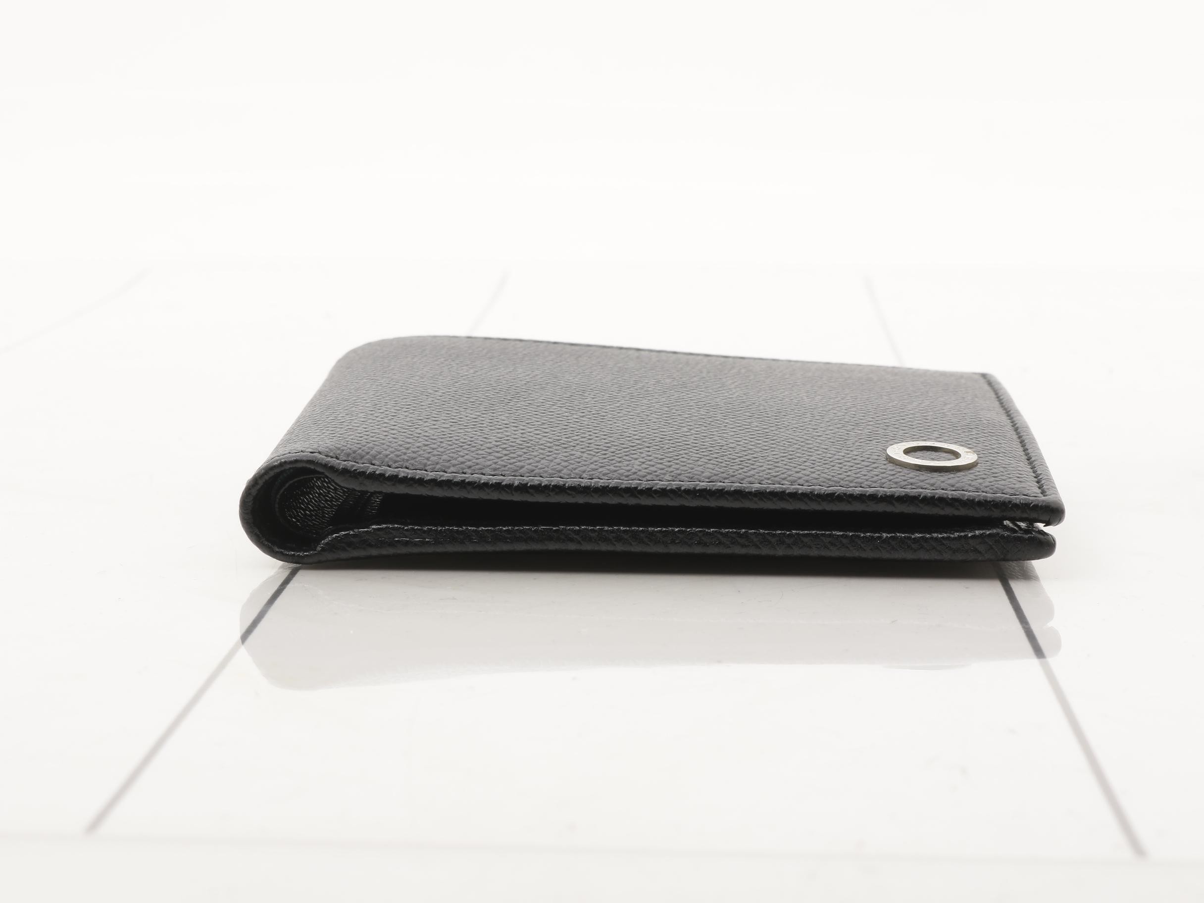 Burberry bi-fold wallet, black, with coin purse. — view 3