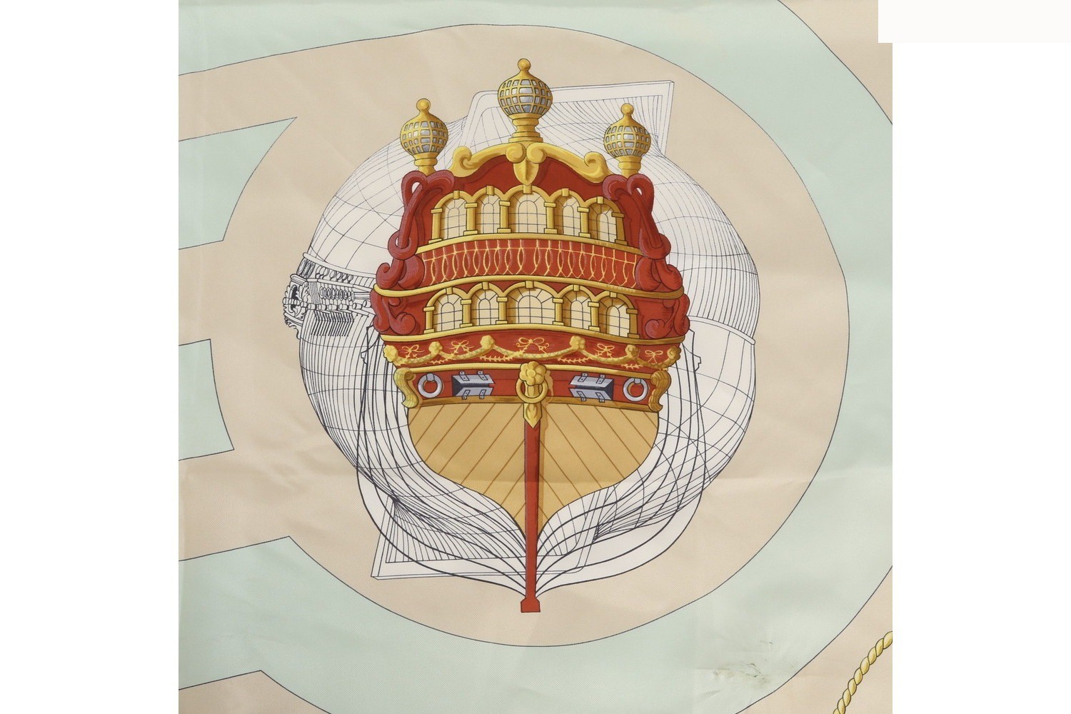 Carre 90 CHATEAUX D'ARRIERE Stern Ornament Castle at the Stern Scarf — view 6