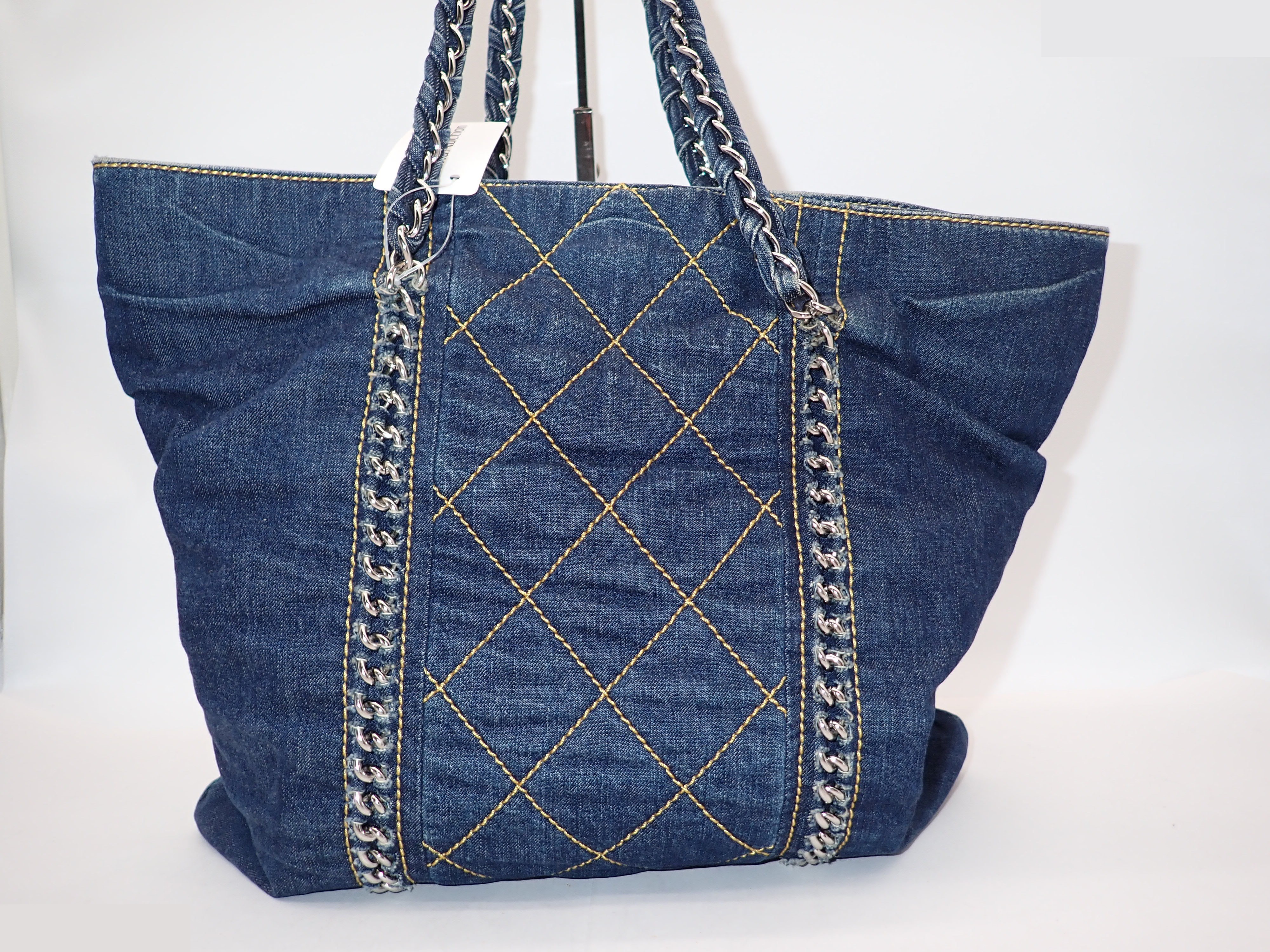 Chain Denim Tote — view 2