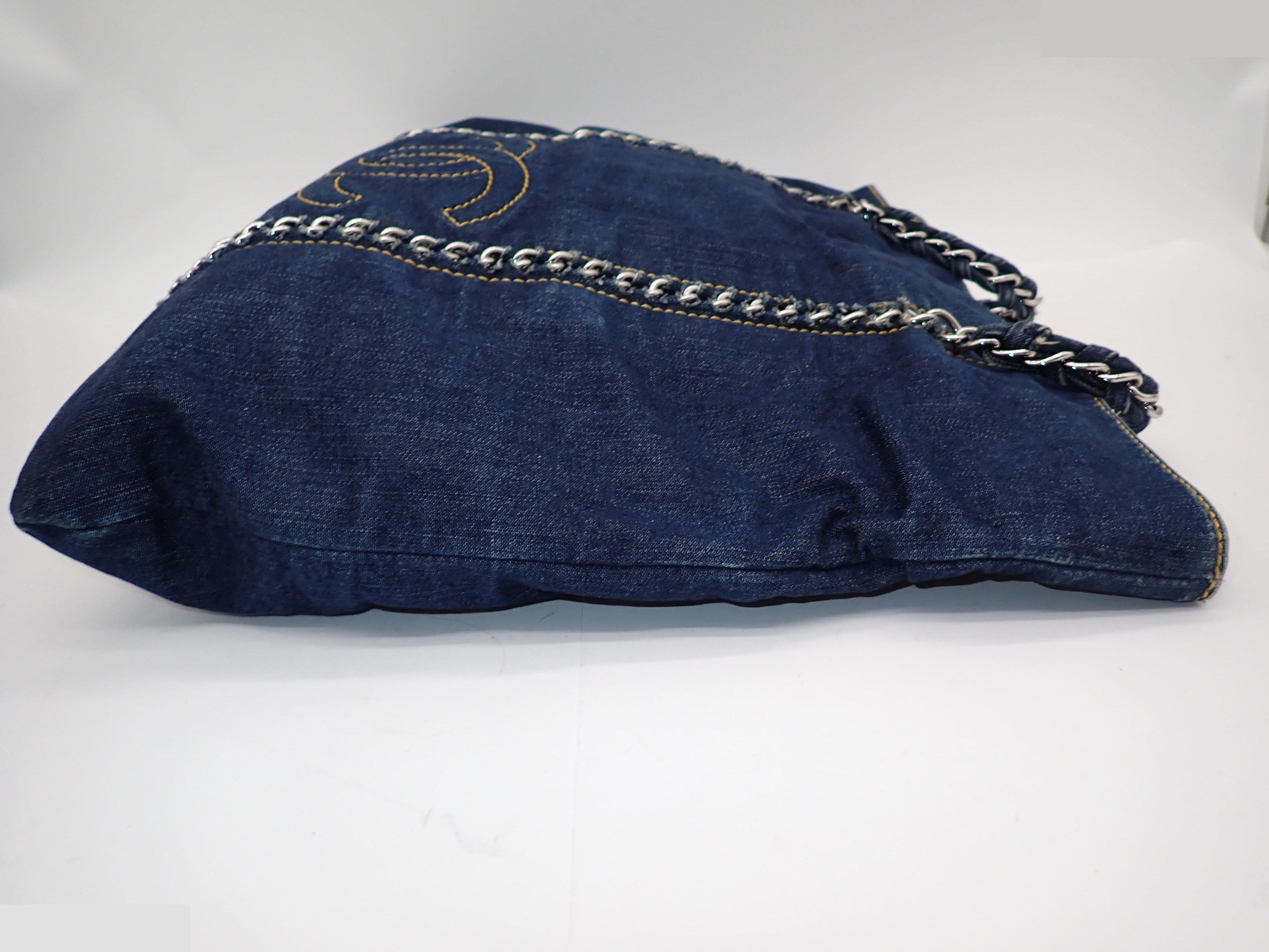 Chain Denim Tote — view 3