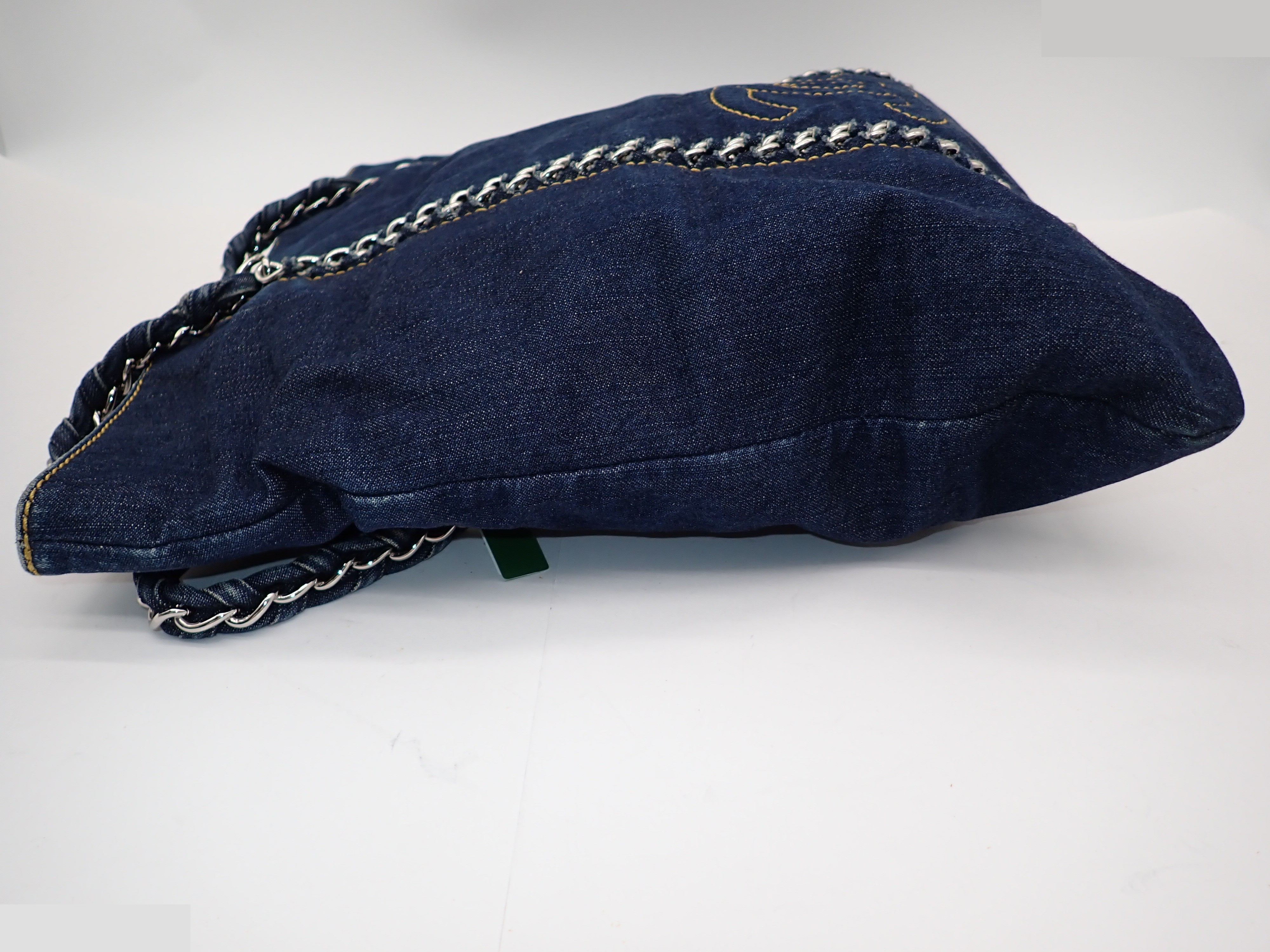 Chain Denim Tote — view 4
