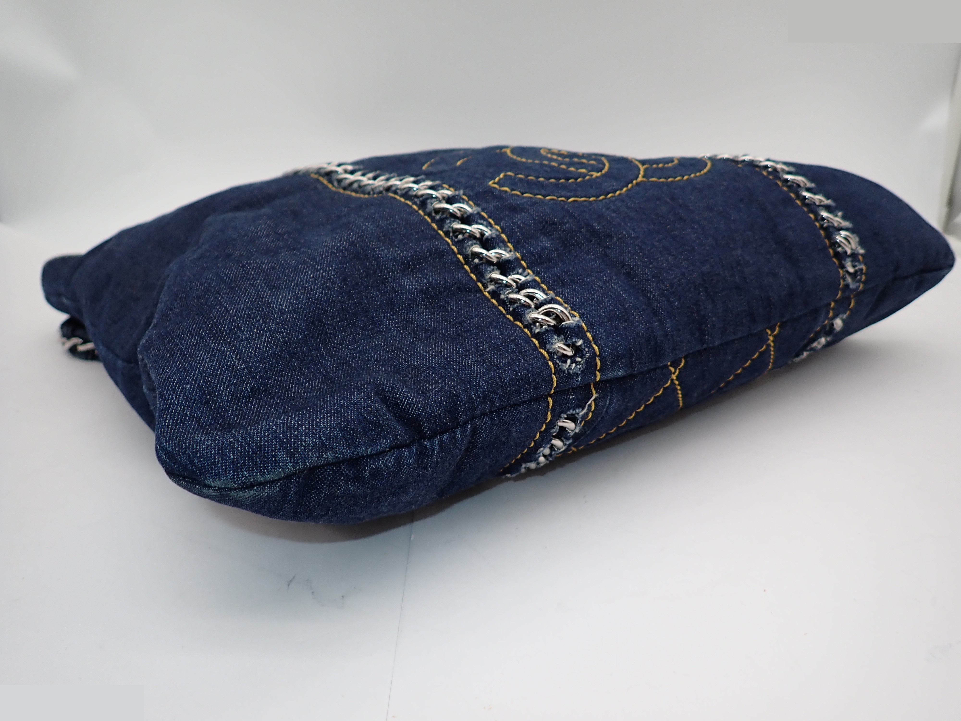 Chain Denim Tote — view 5