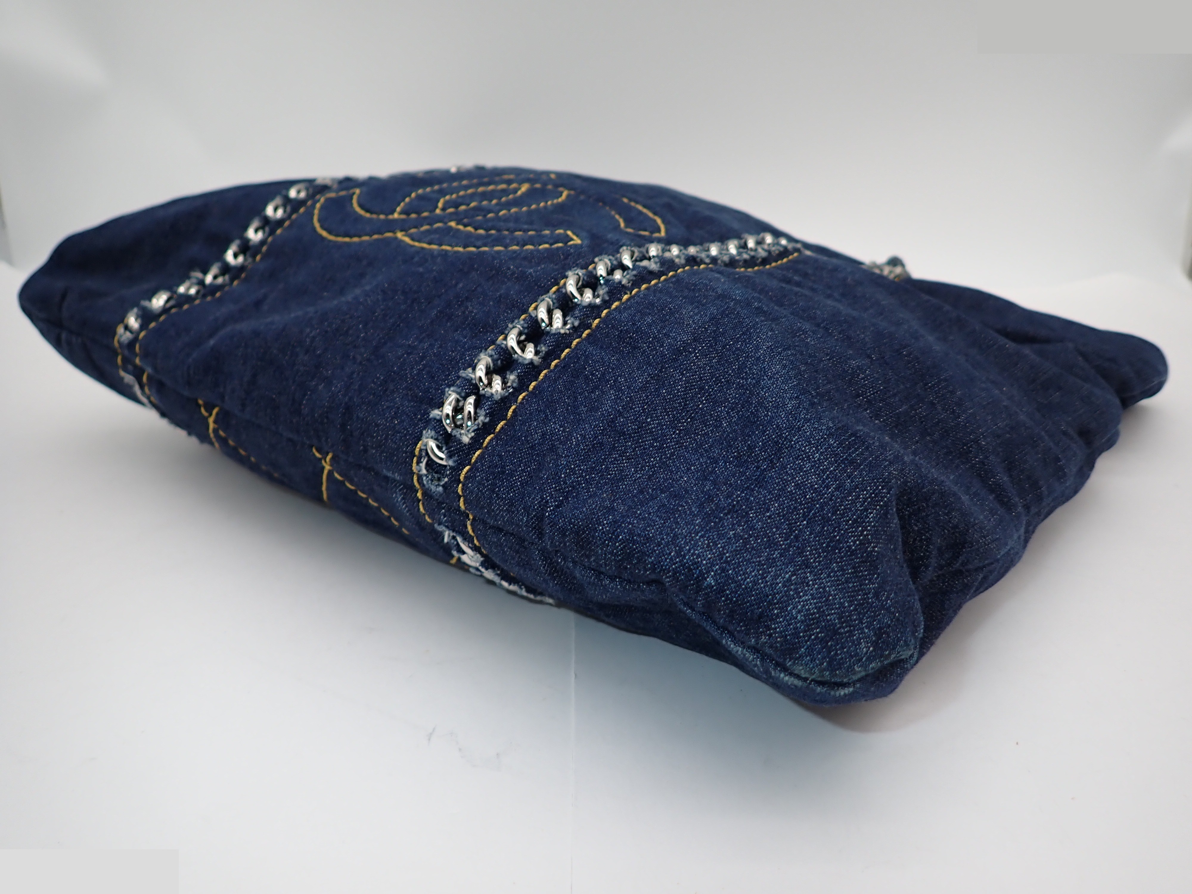 Chain Denim Tote — view 6