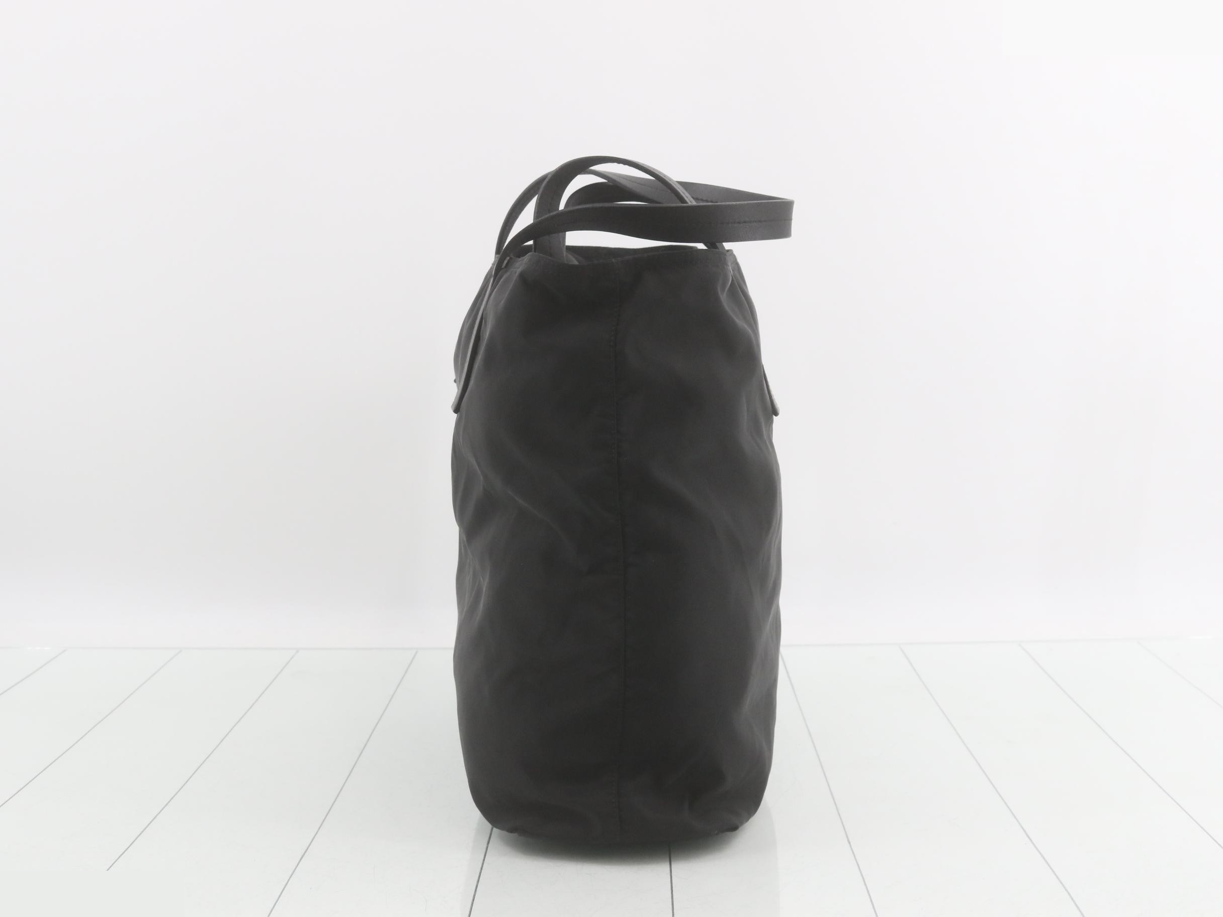 Tote bag, black nylon — view 3