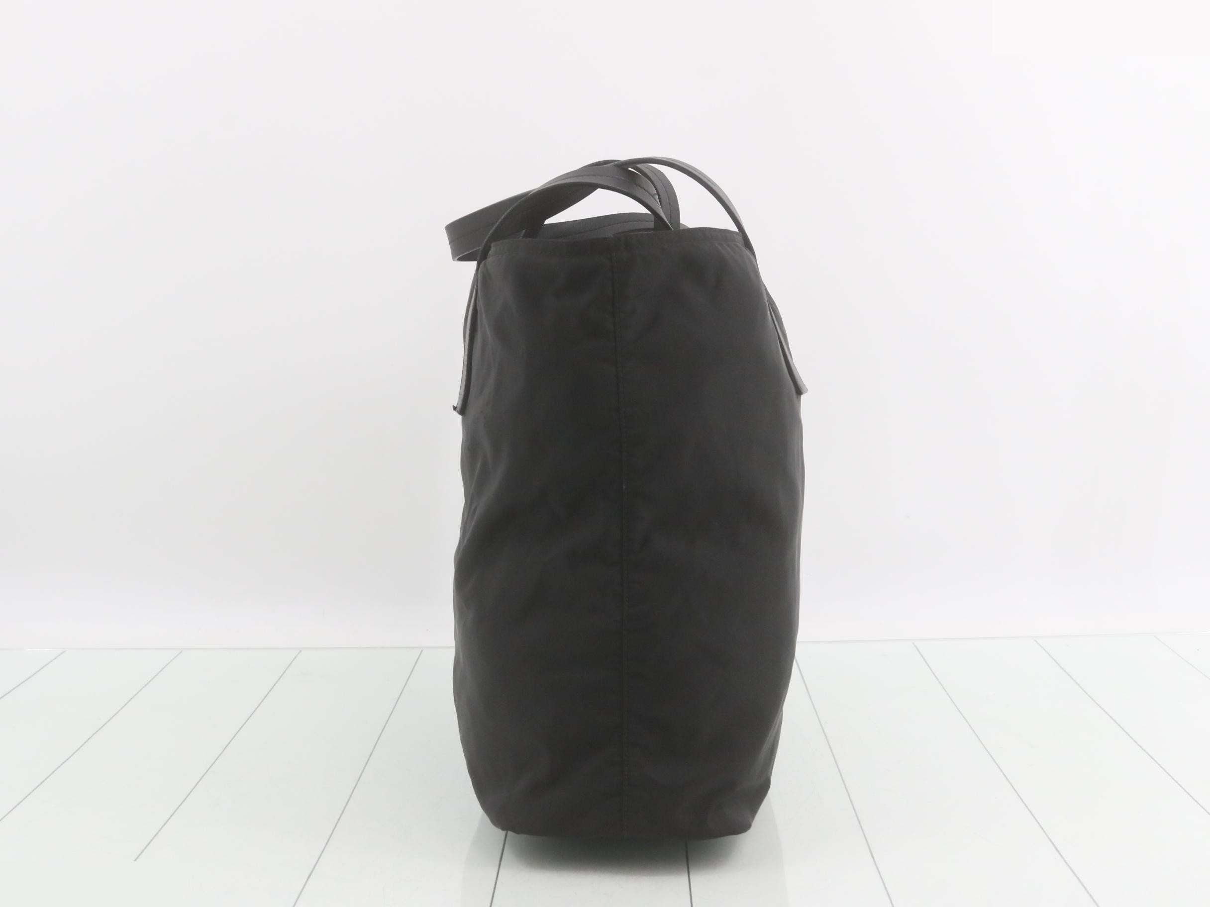 Tote bag, black nylon — view 4