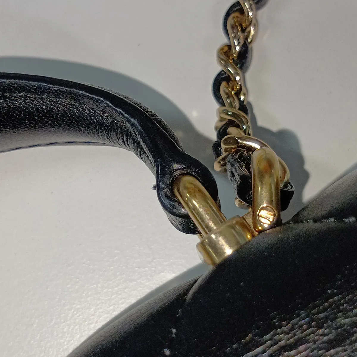 [Individually packaged] Chanel Matelassé Lambskin 2-Way Handbag, Top Handle, Black, Gold Hardware, E4K78551, Random Plate — view 14