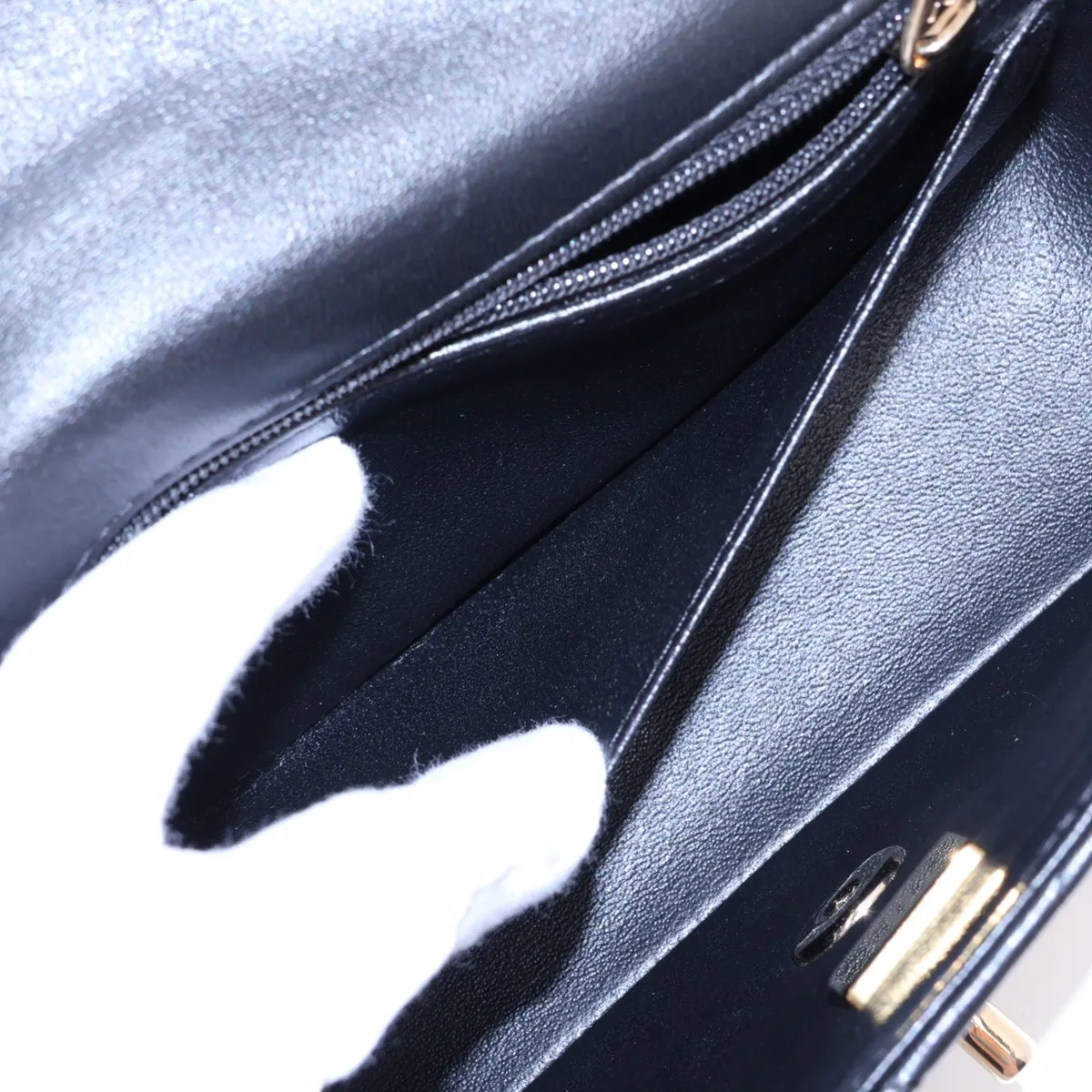 [Individually packaged] Chanel Matelassé Lambskin 2-Way Handbag, Top Handle, Black, Gold Hardware, E4K78551, Random Plate — view 10