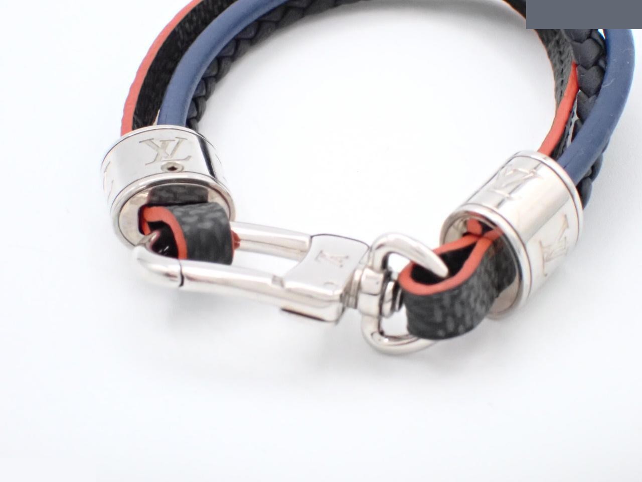Damier Graphite Bracelet LV Treble, wrist size approximately 16cm — view 3