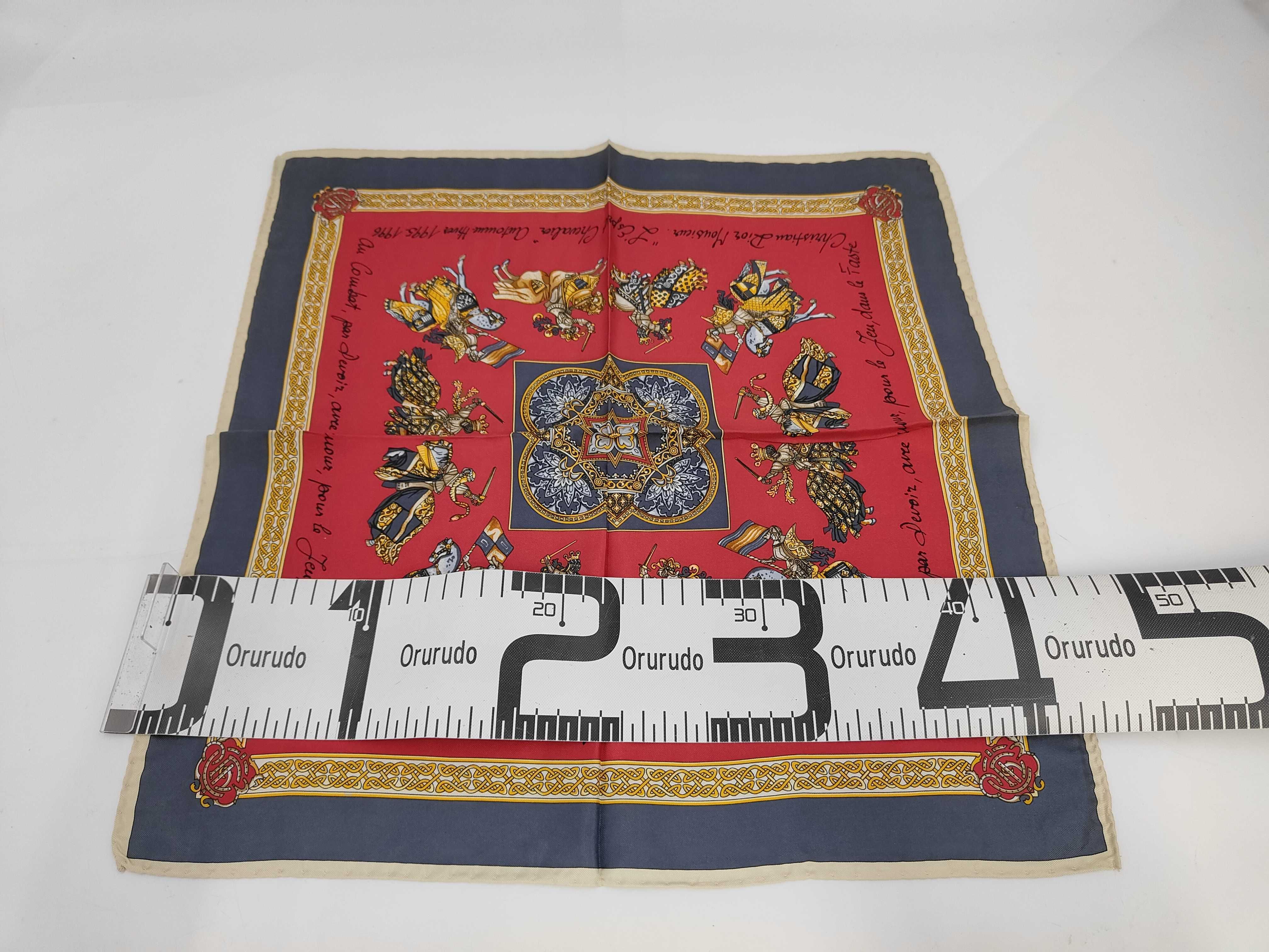 scarf with box, Monsieur Dior vintage, all-over pattern, red, other accessories. — view 2