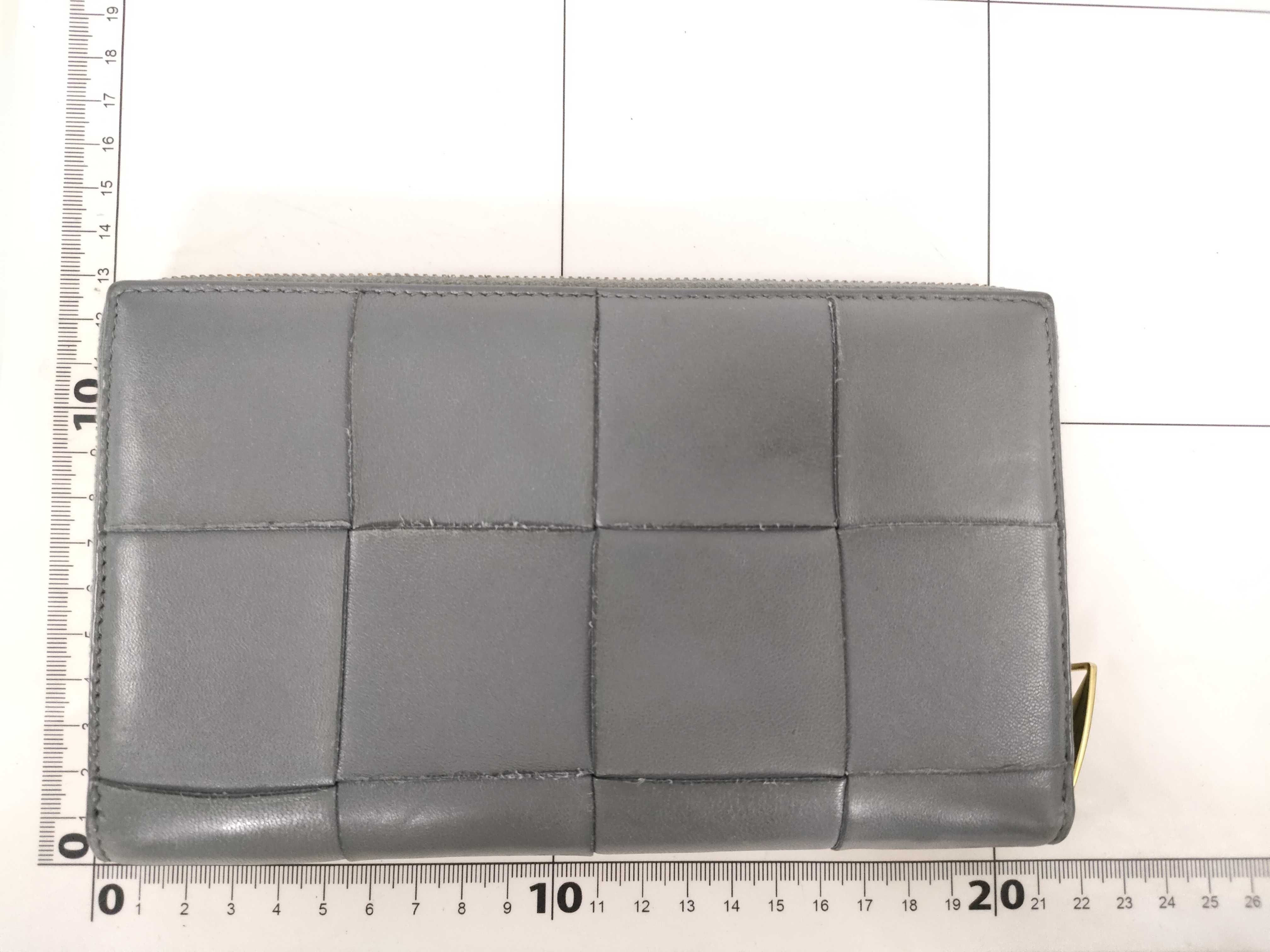 Cassette Zip Around Wallet, Gray Leather Wallet — view 2