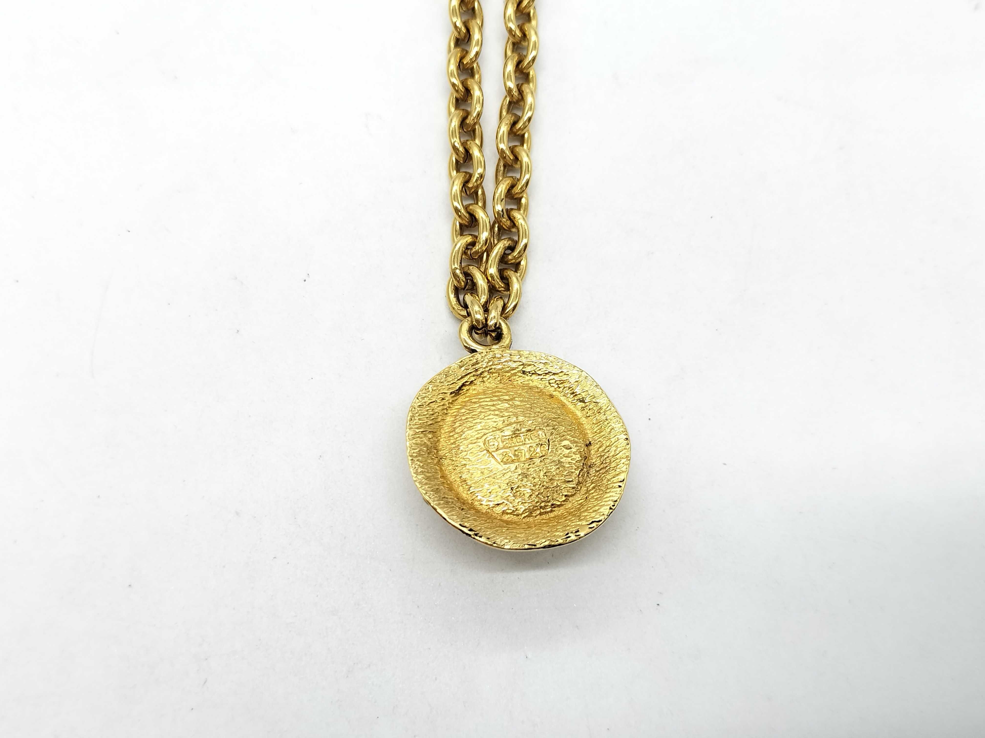 Faux Pearl Circle Logo Necklace 3726 Necklace — view 2
