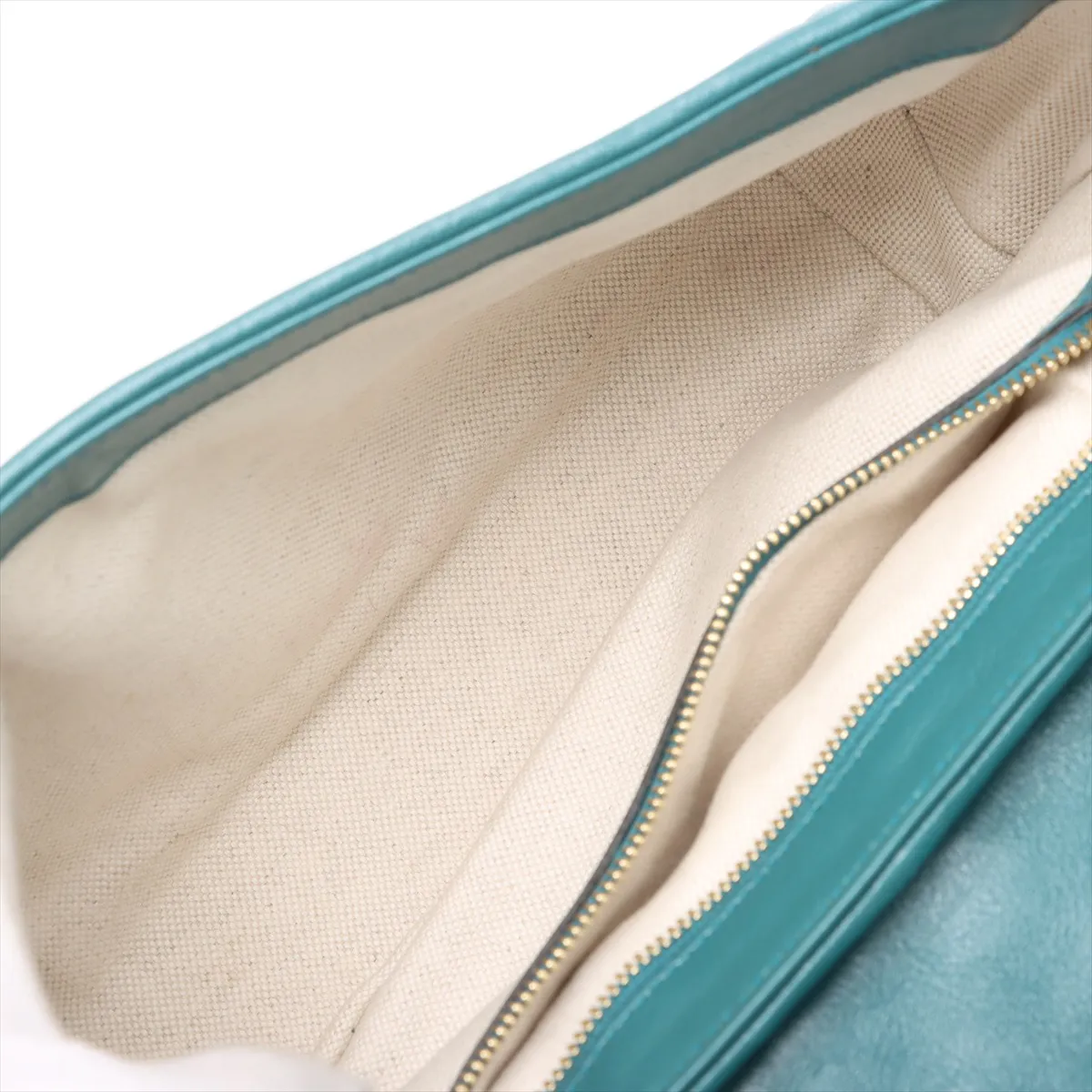 GG Marmont Leather Chain Shoulder Bag, Blue x Green, 443497 — view 6
