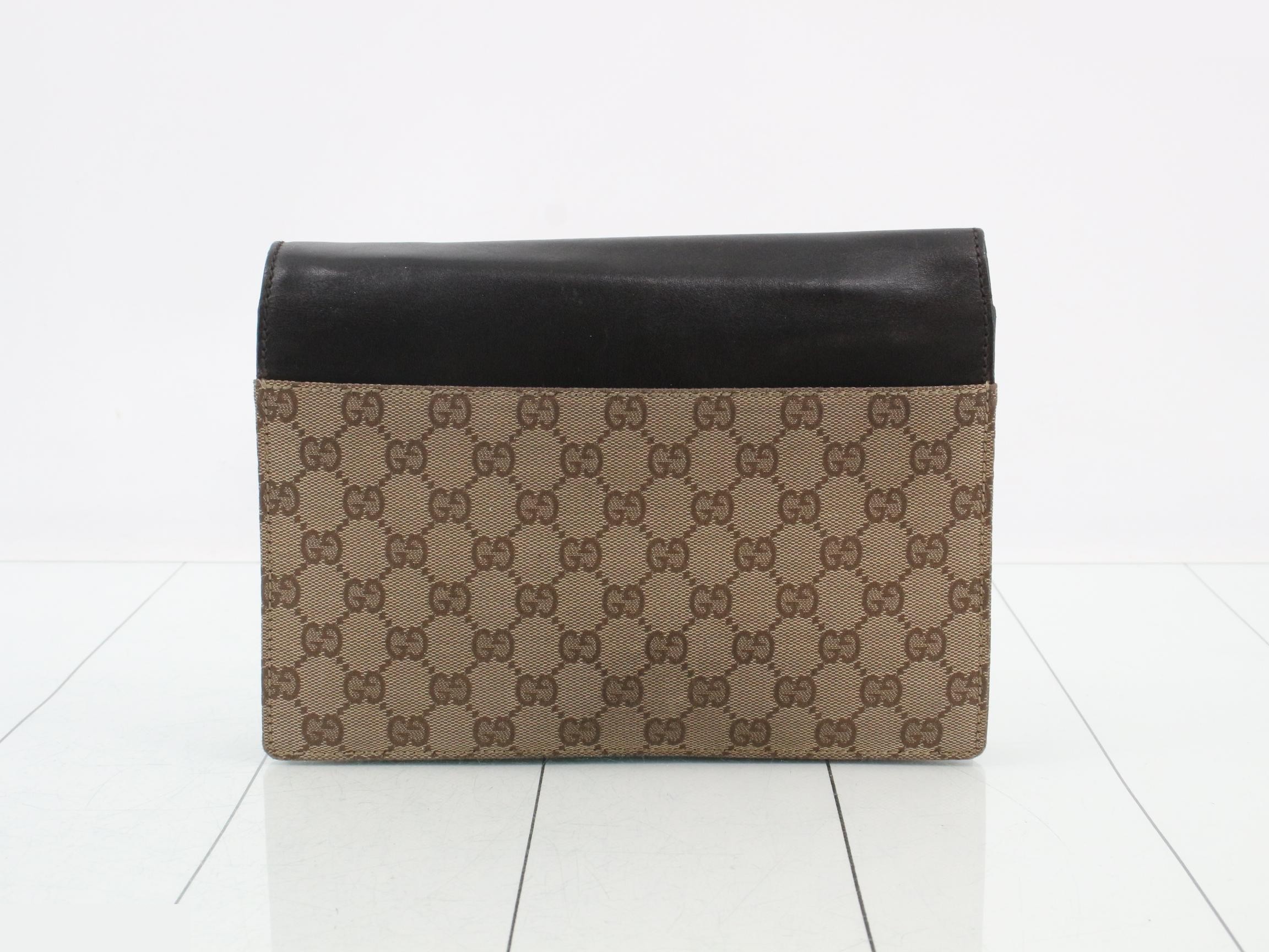Leather clutch bag — view 2