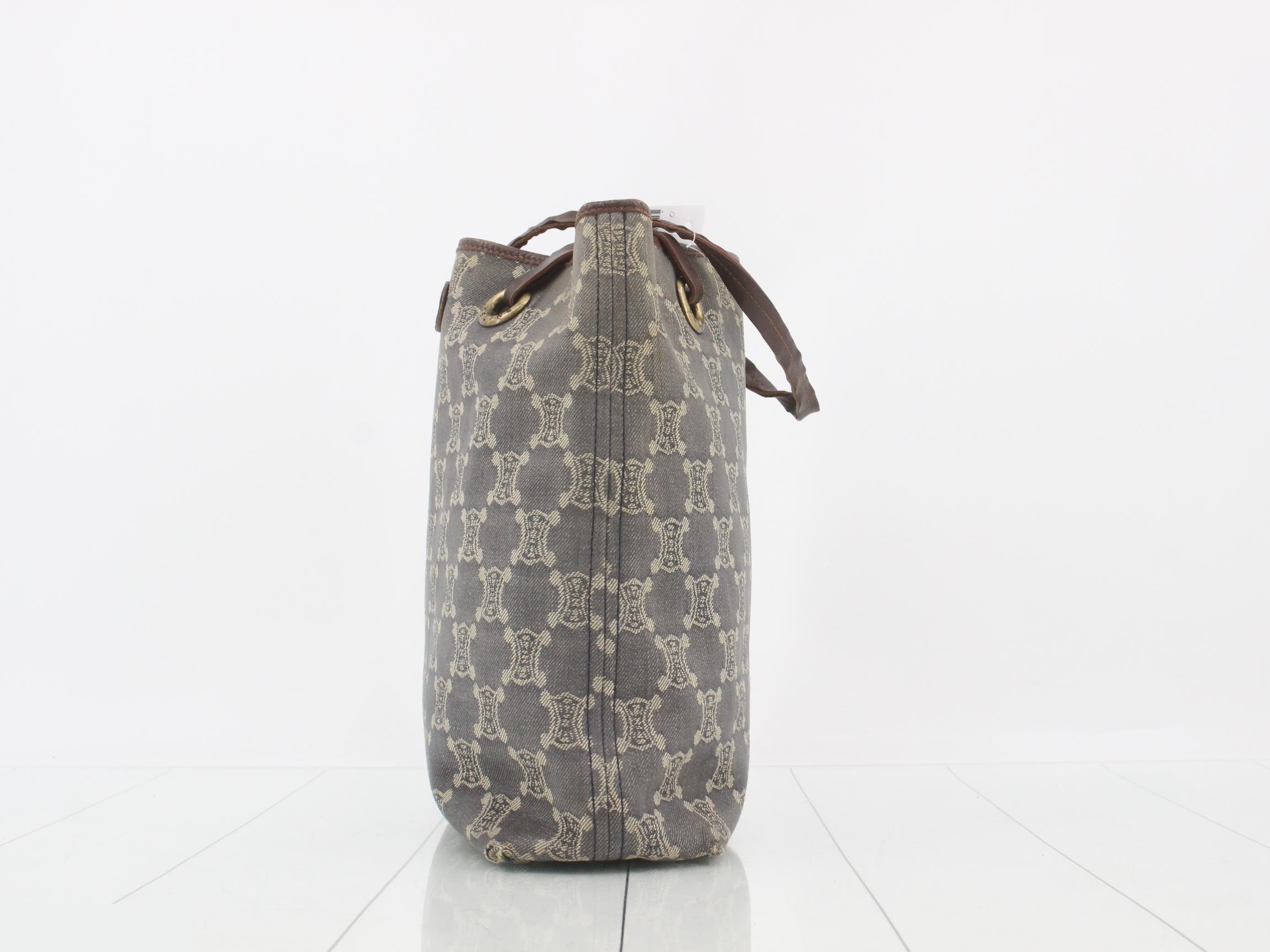 Paris Macadam Denim Tote Bag — view 3