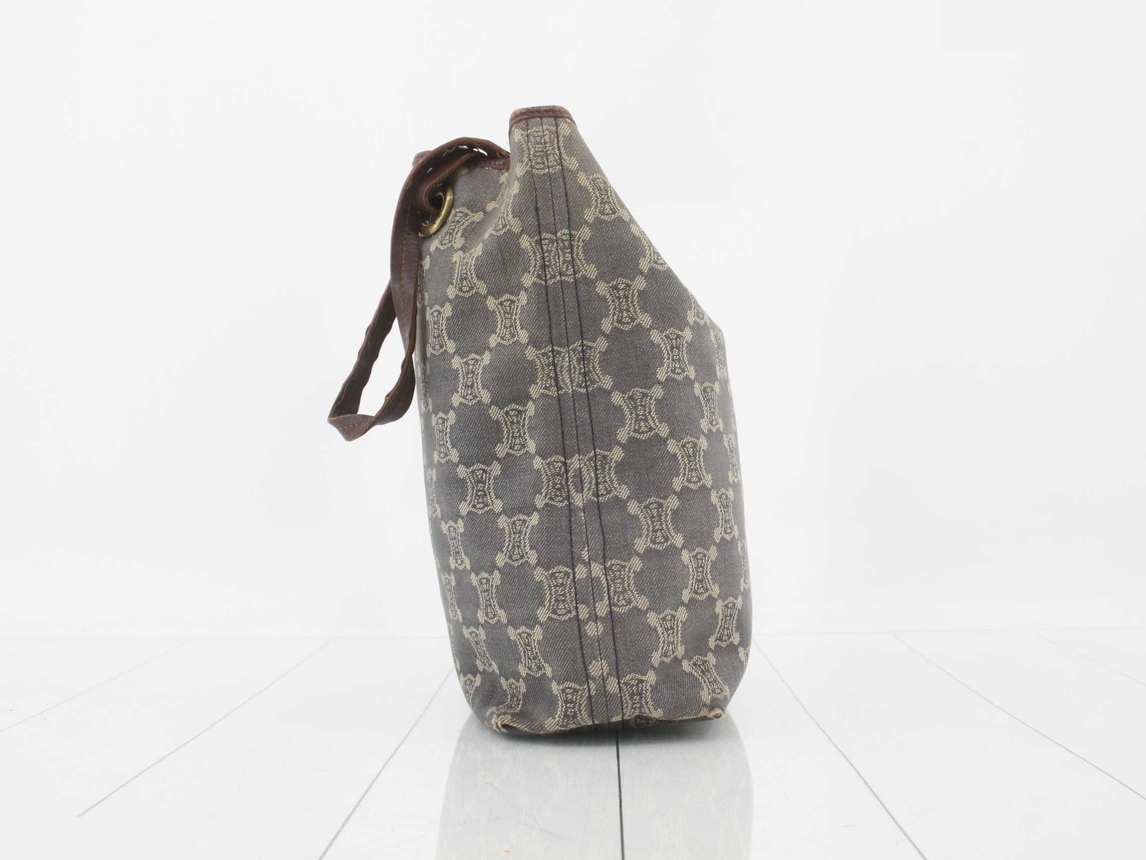 Paris Macadam Denim Tote Bag — view 4