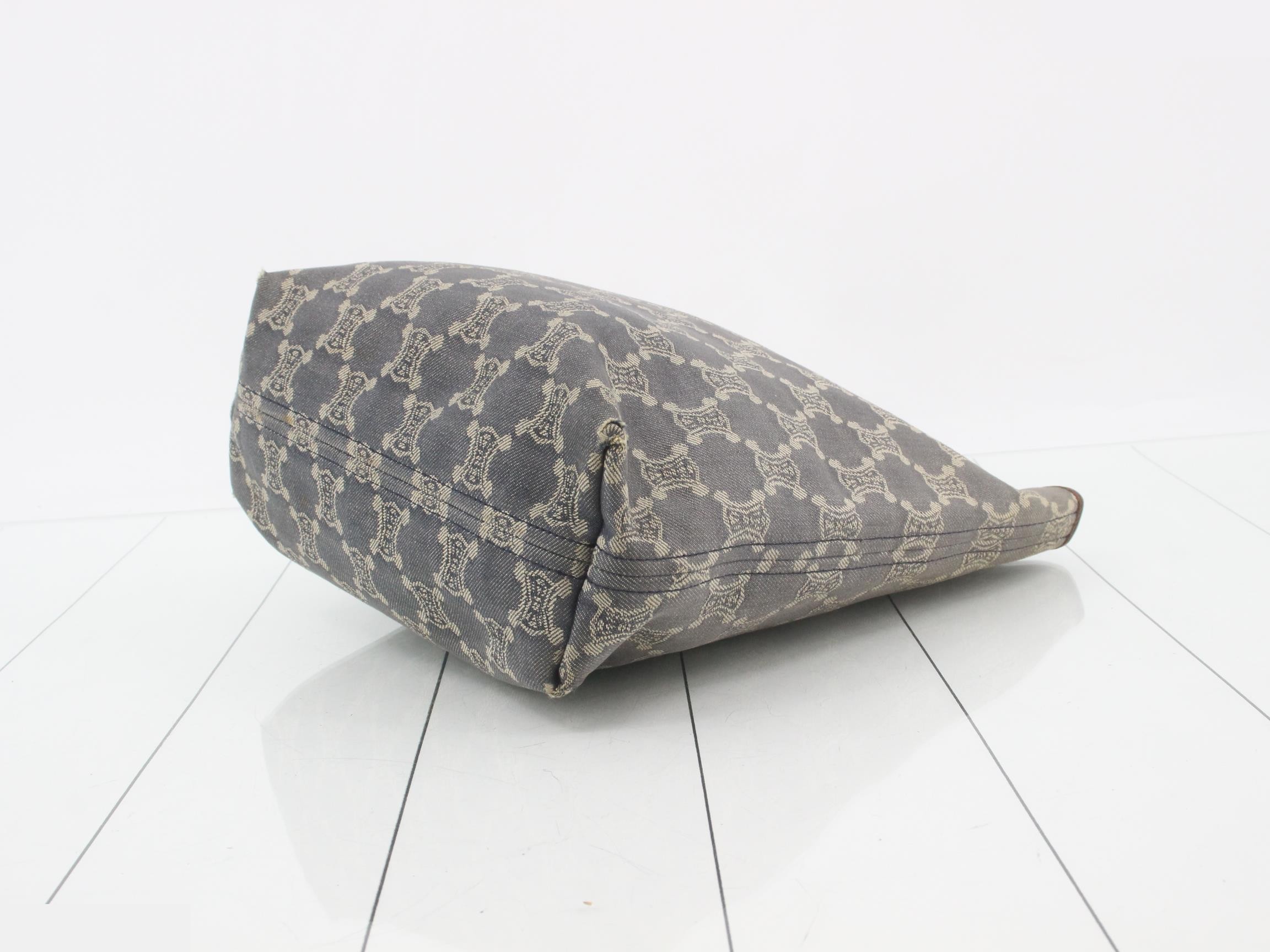 Paris Macadam Denim Tote Bag — view 6