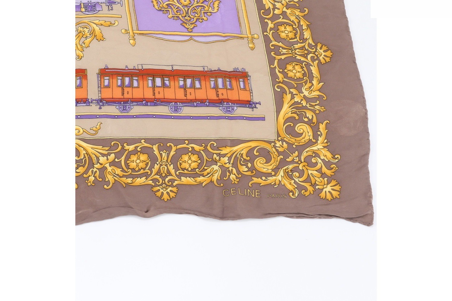 100% Silk Scarf with Tag — view 5