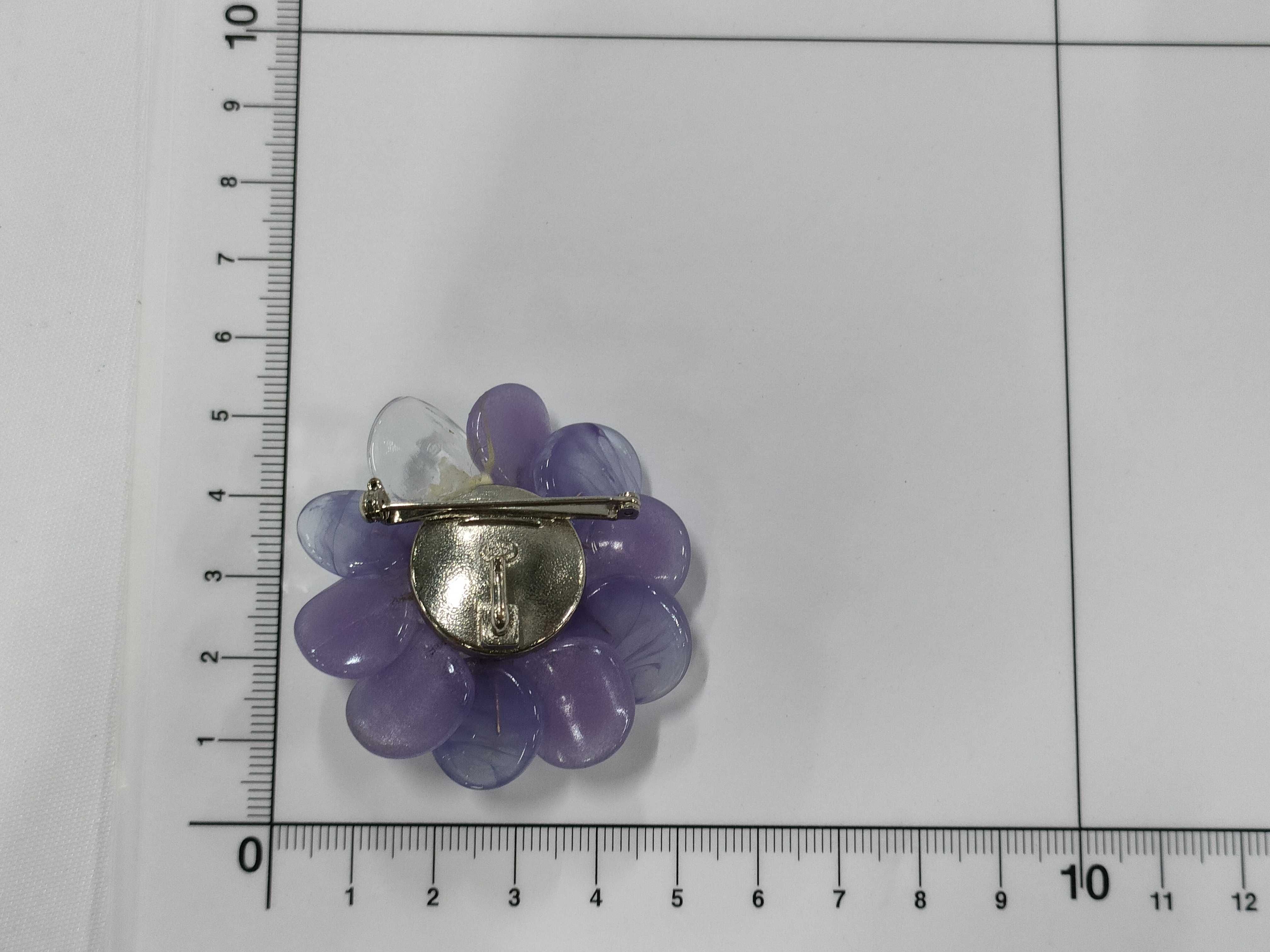 Flower Purple Brooch — view 2