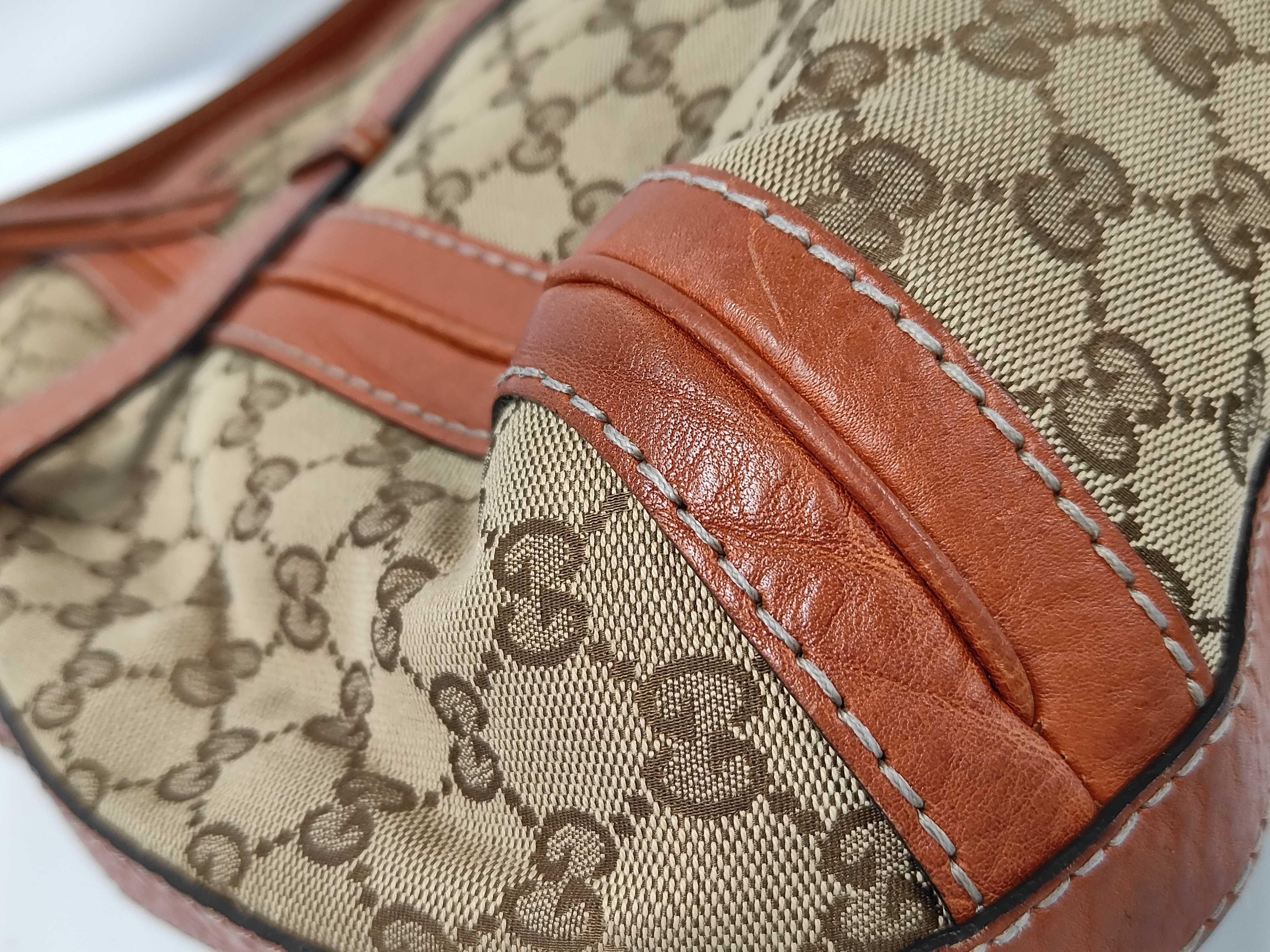 Running GG Monogram Medium Leather Shoulder Bag — view 4