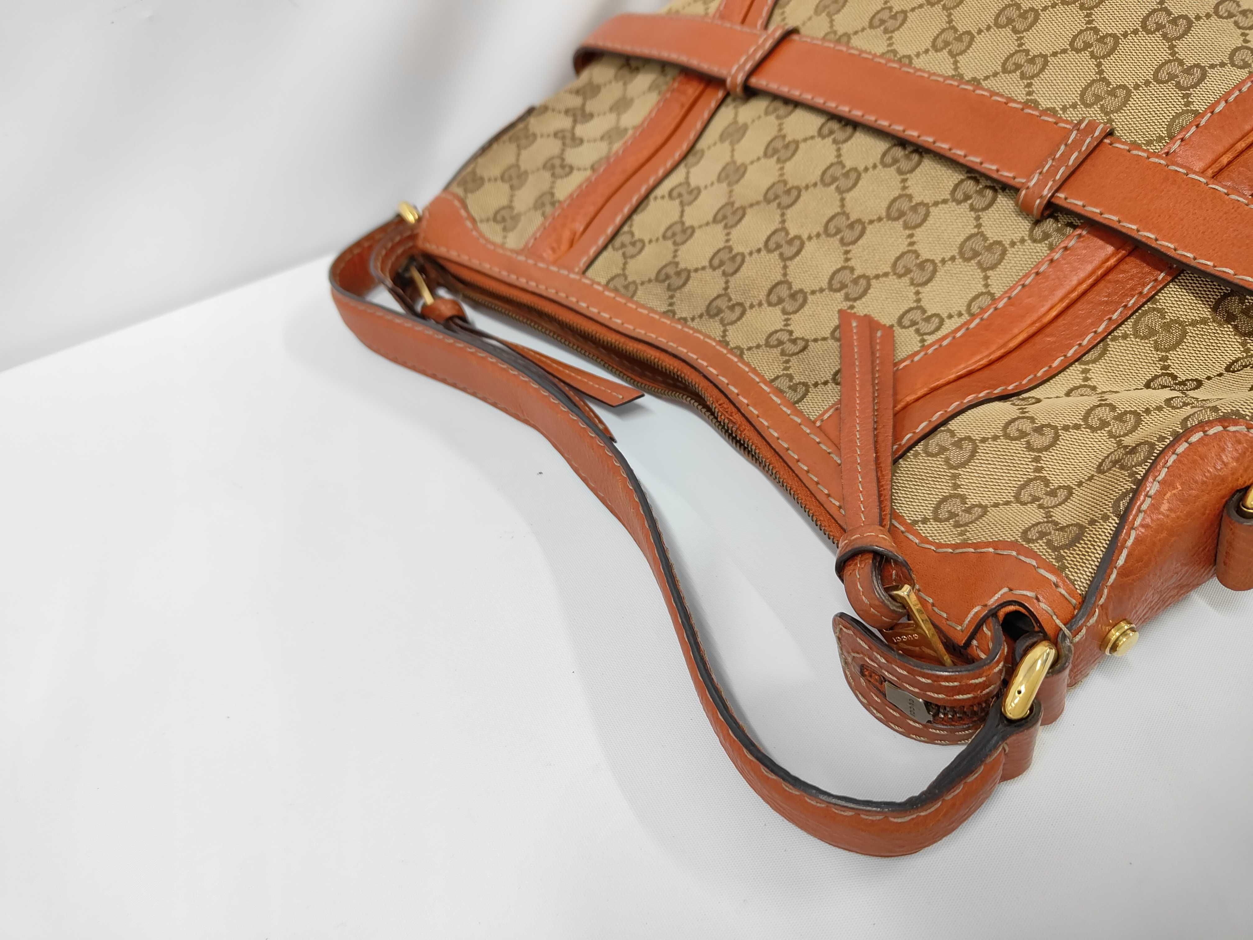 Running GG Monogram Medium Leather Shoulder Bag — view 5