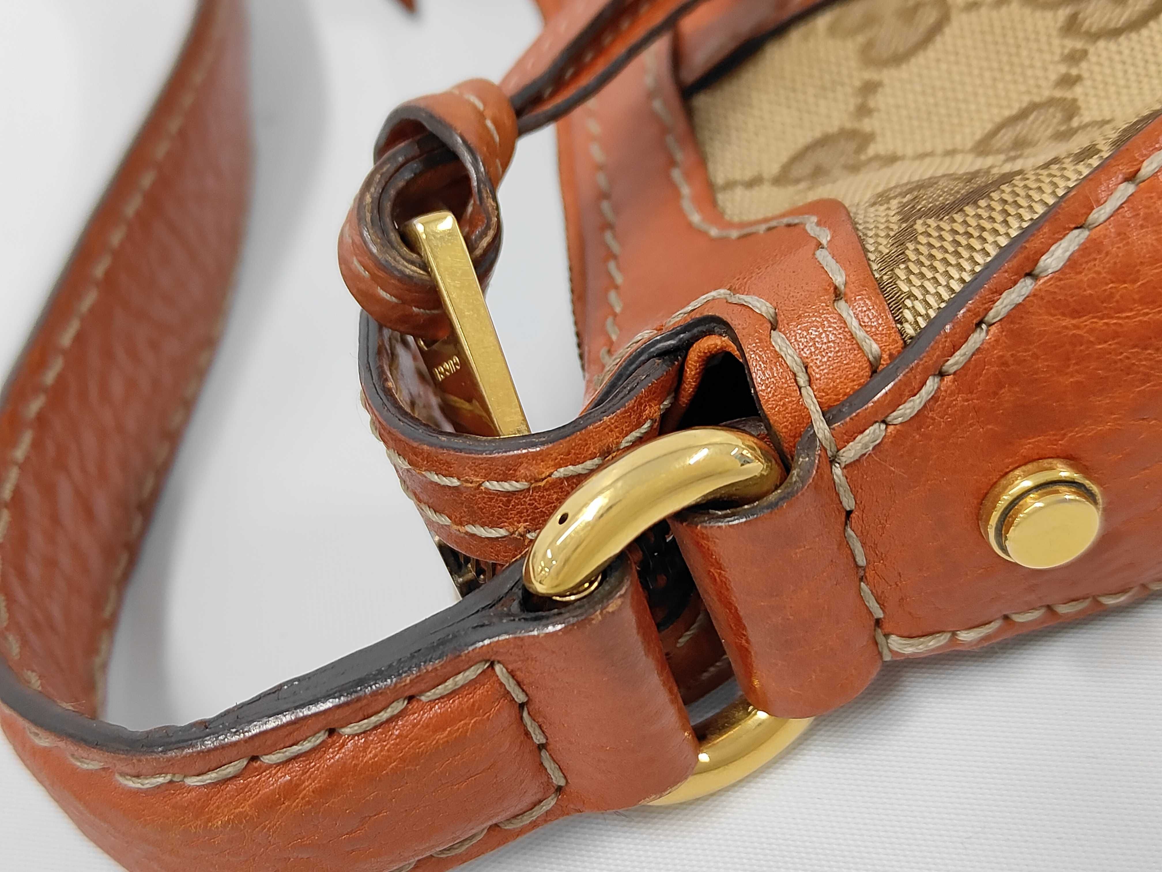 Running GG Monogram Medium Leather Shoulder Bag — view 6