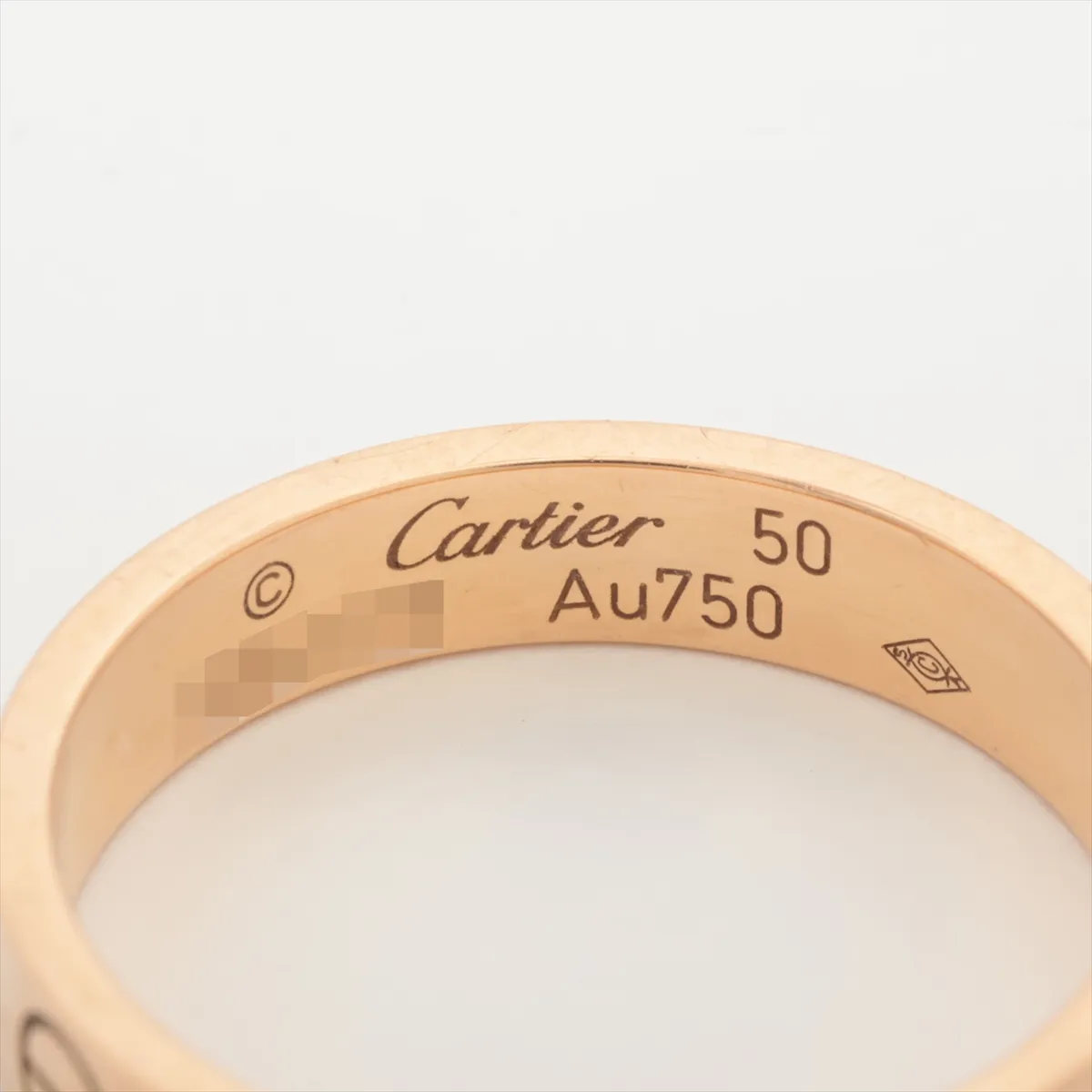 Mini Love Ring, 750 (PG), 3.2g, 50 BOL473, dents. — view 3