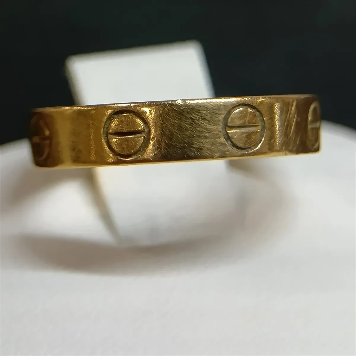 Mini Love Ring, 750 (PG), 3.2g, 50 BOL473, dents. — view 4