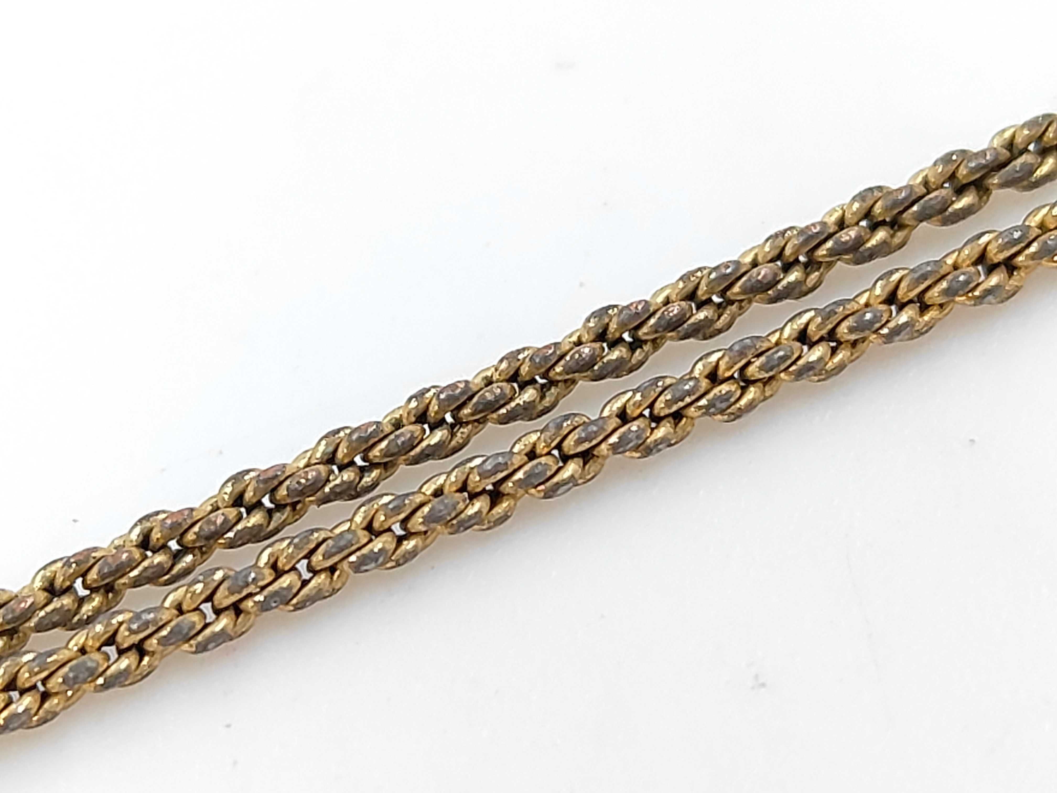 CD Rhinestone GP Necklace — view 4