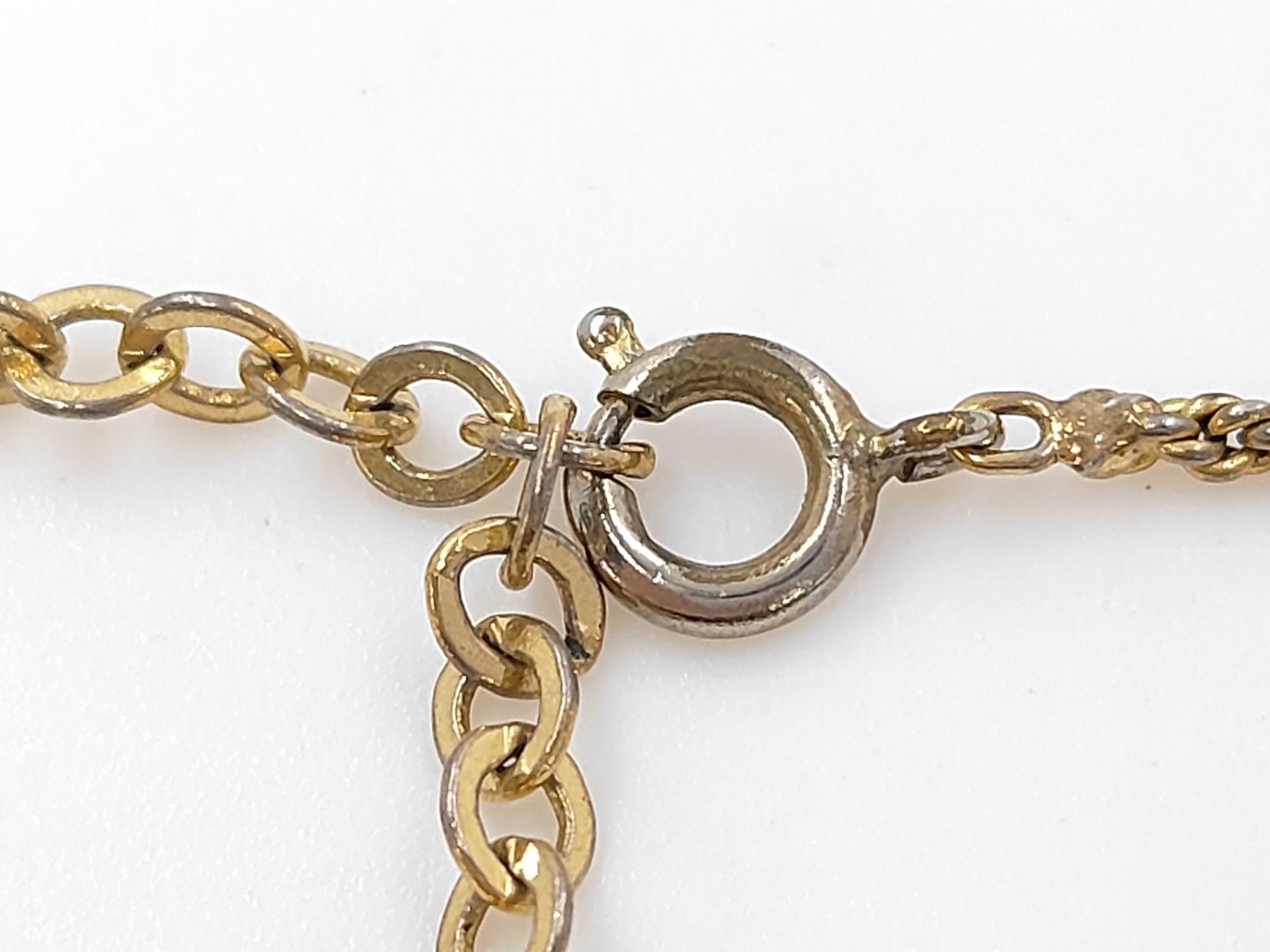 CD Rhinestone GP Necklace — view 5