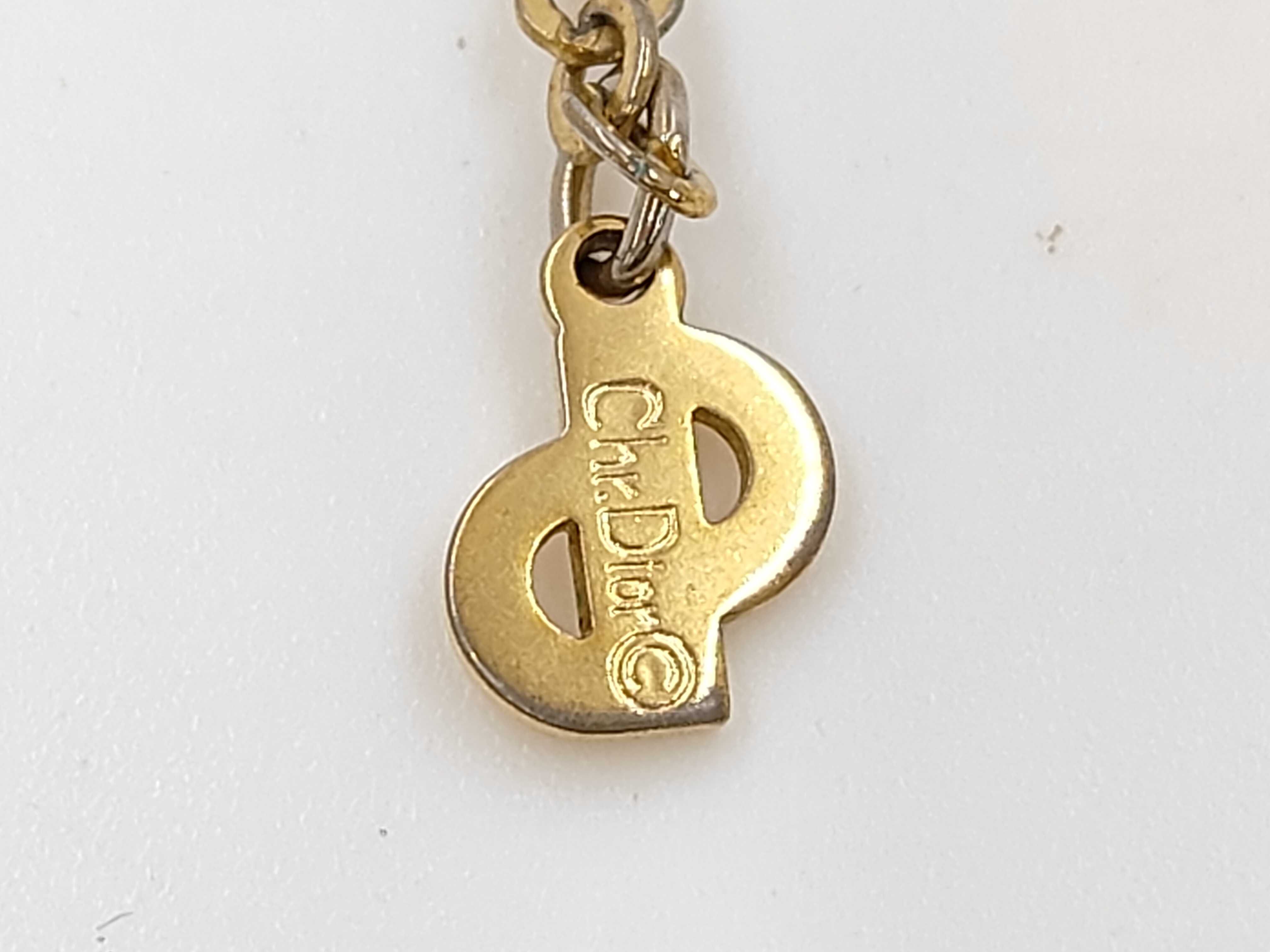 CD Rhinestone GP Necklace — view 6