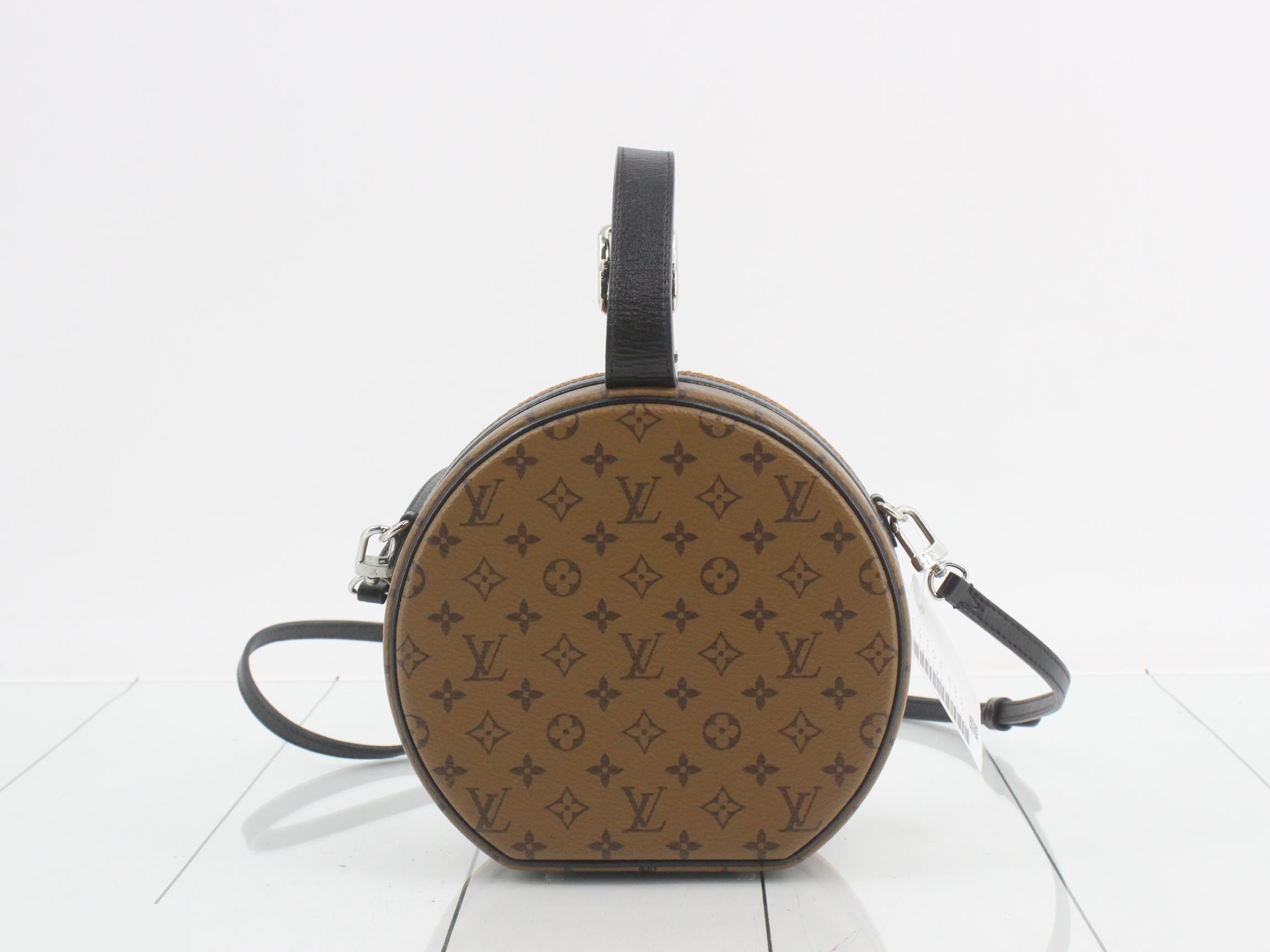 Monogram Reverse Petit Pointe Chapeau Leopard Shoulder Bag — view 2