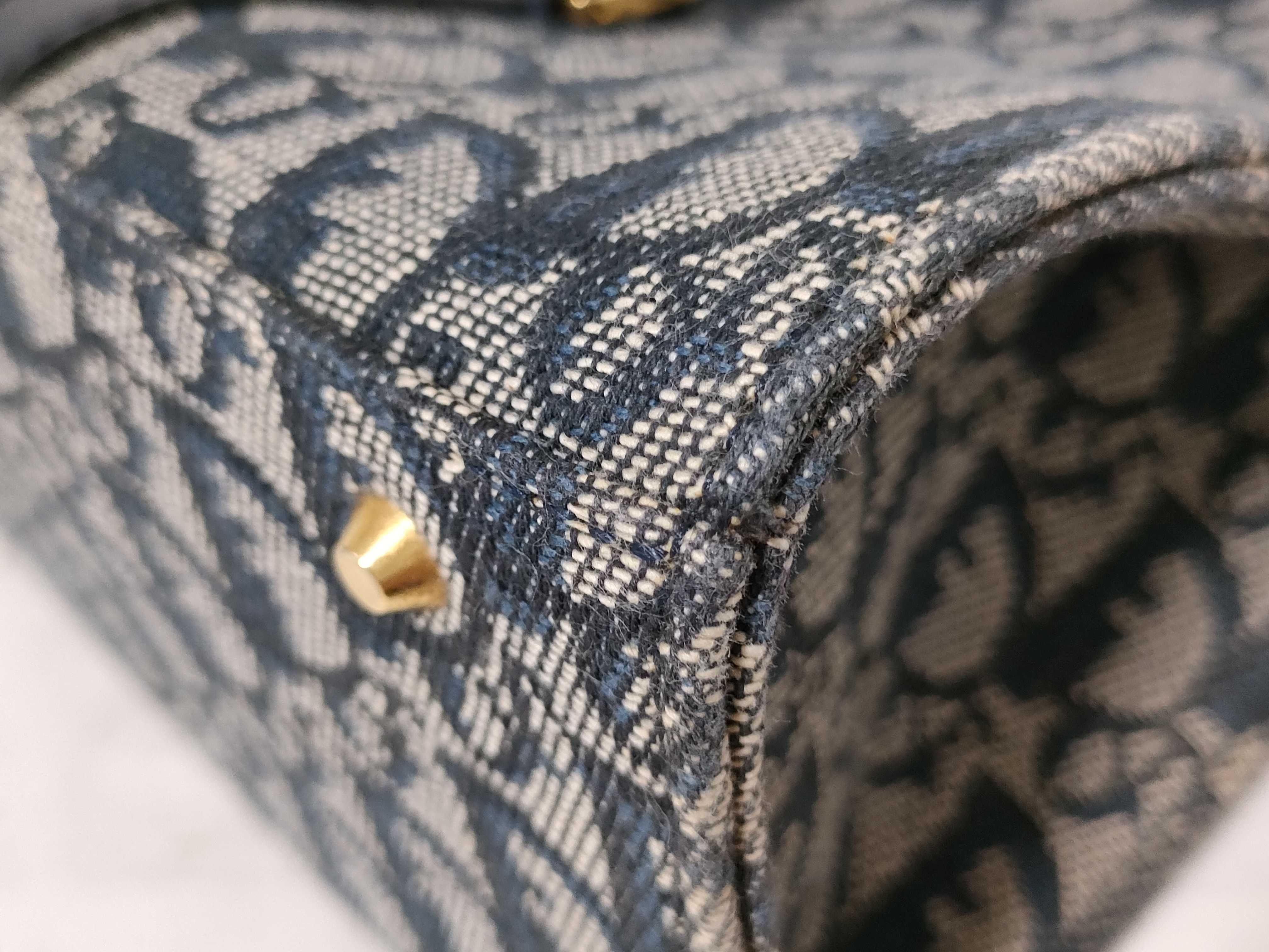 Trotter Dior Canvas Tote Bag Handbag — view 6