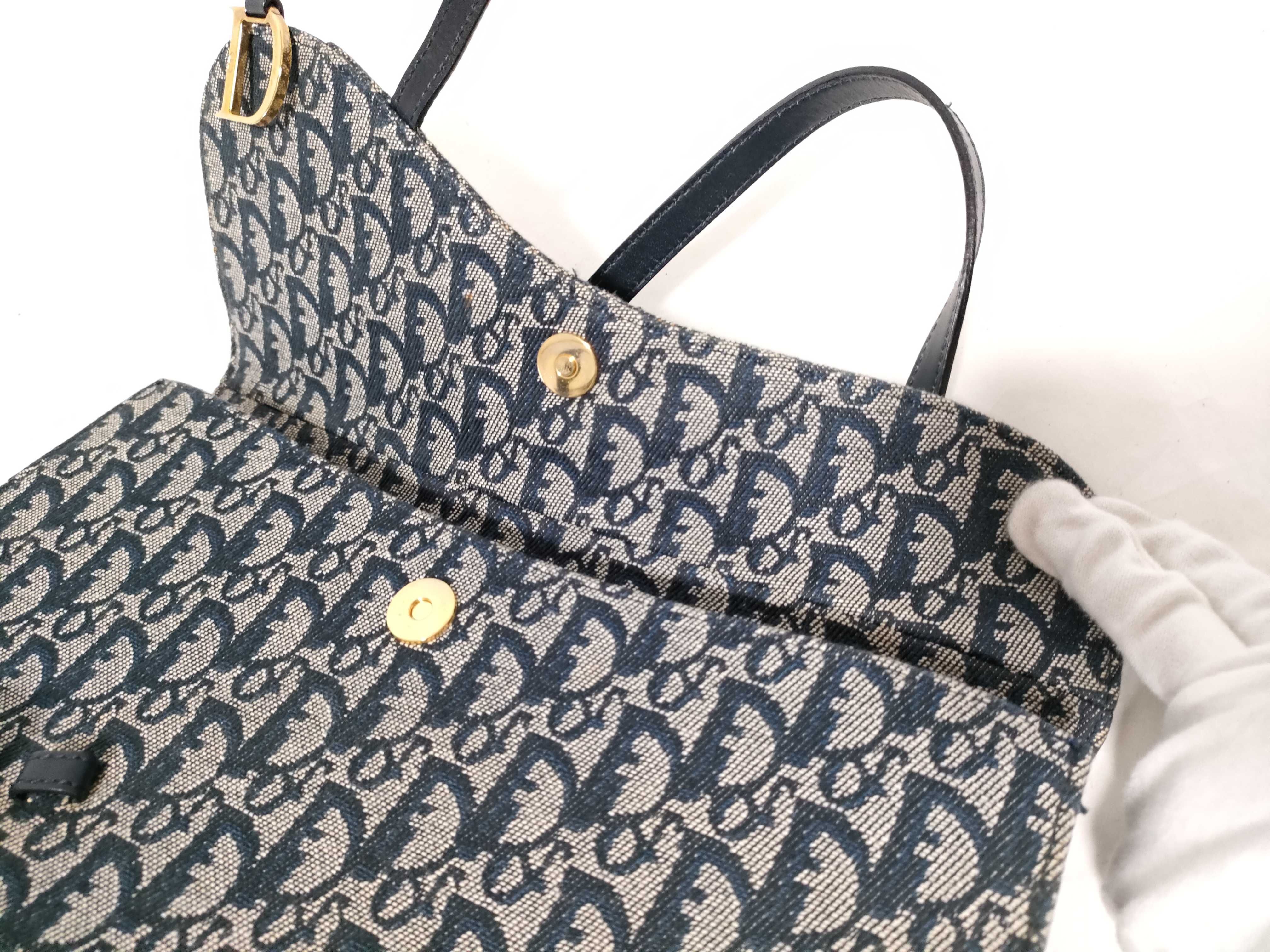 Trotter Dior Canvas Tote Bag Handbag — view 9