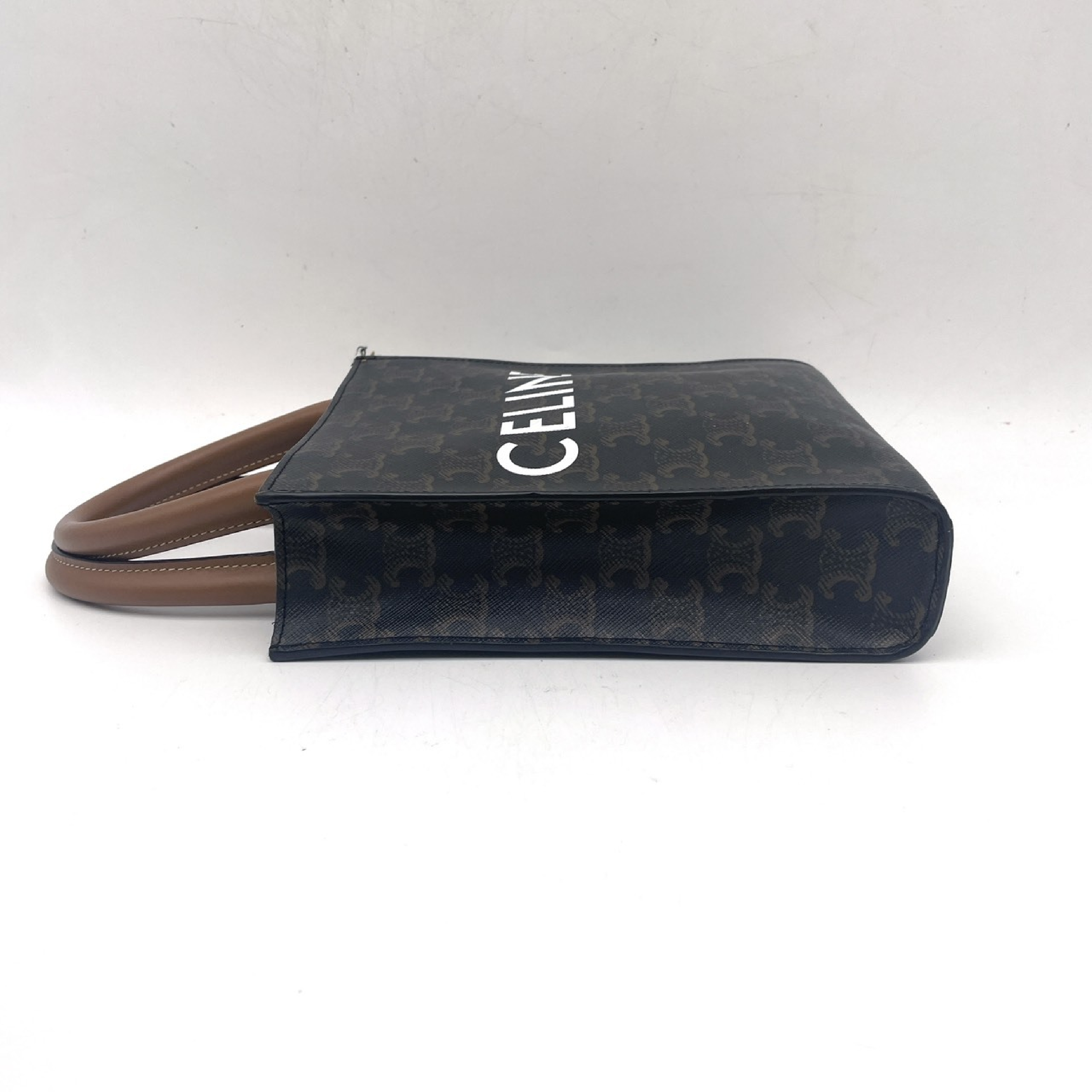 Triomphe Mini Vertical Cabas Handbag — view 3