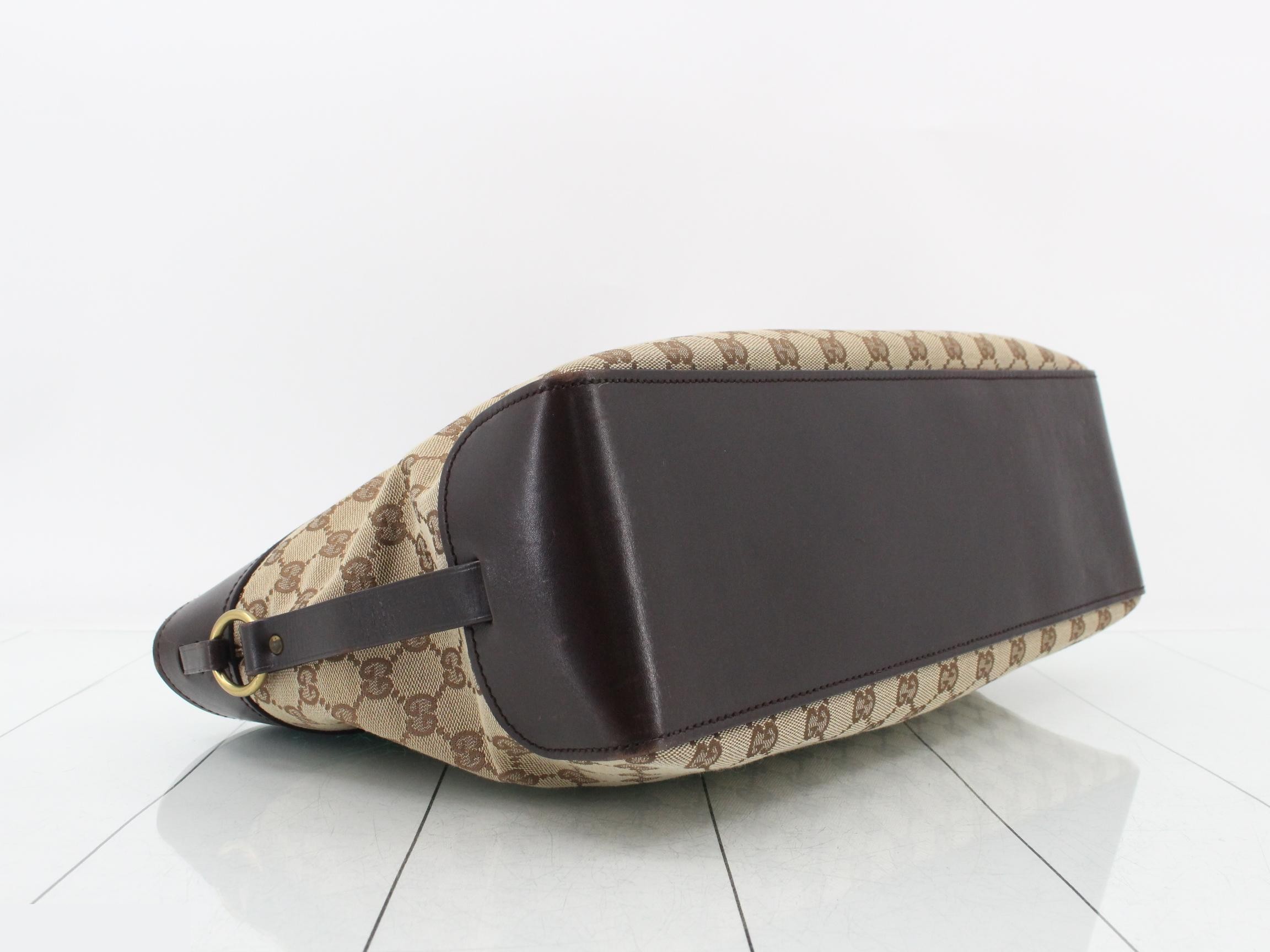 GG Canvas Tote Bag, Brown, 106251 — view 5