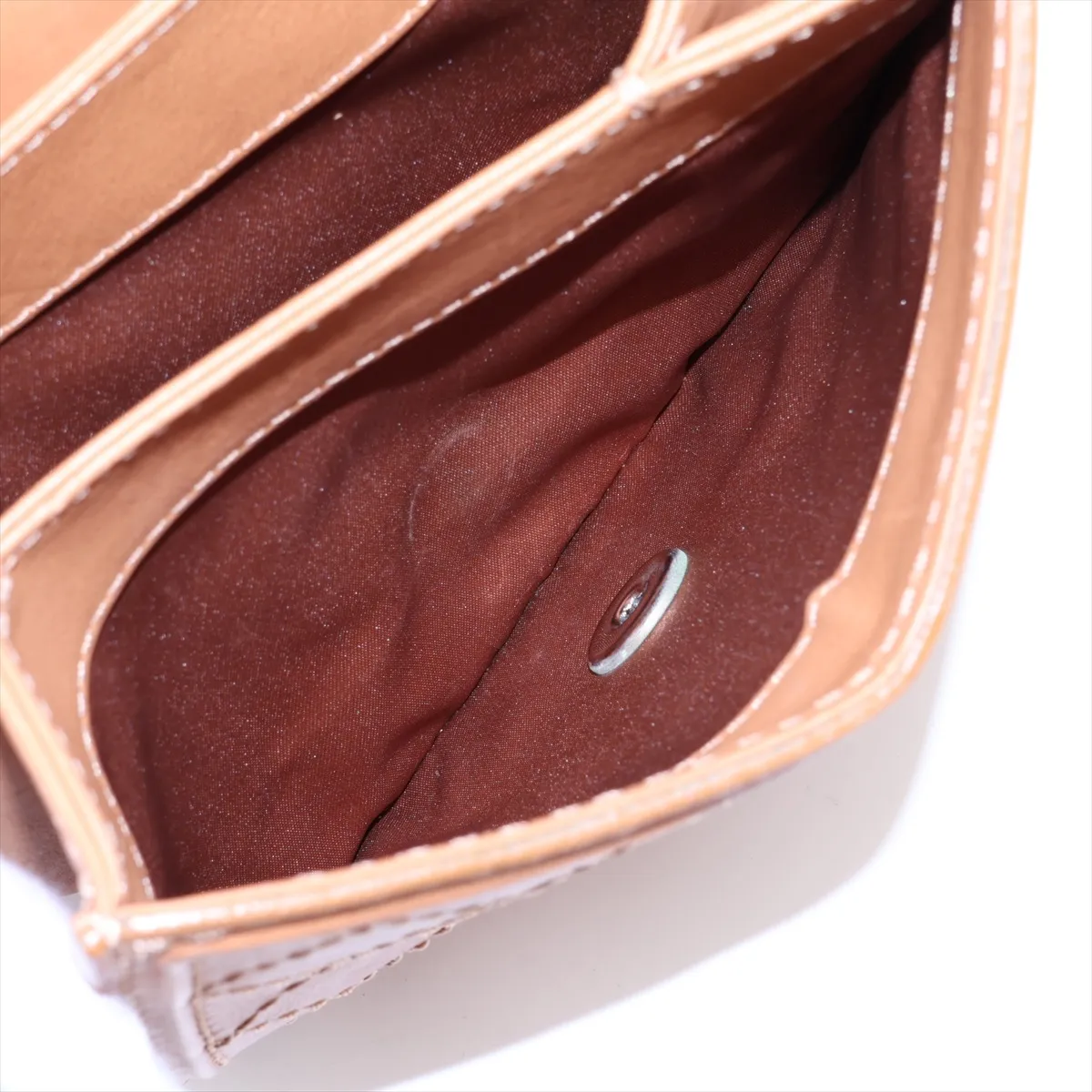 Wild Stitch Leather Chain Shoulder Bag, Beige, Silver Hardware, Item Number 17864366 (Serial Number 17) — view 6