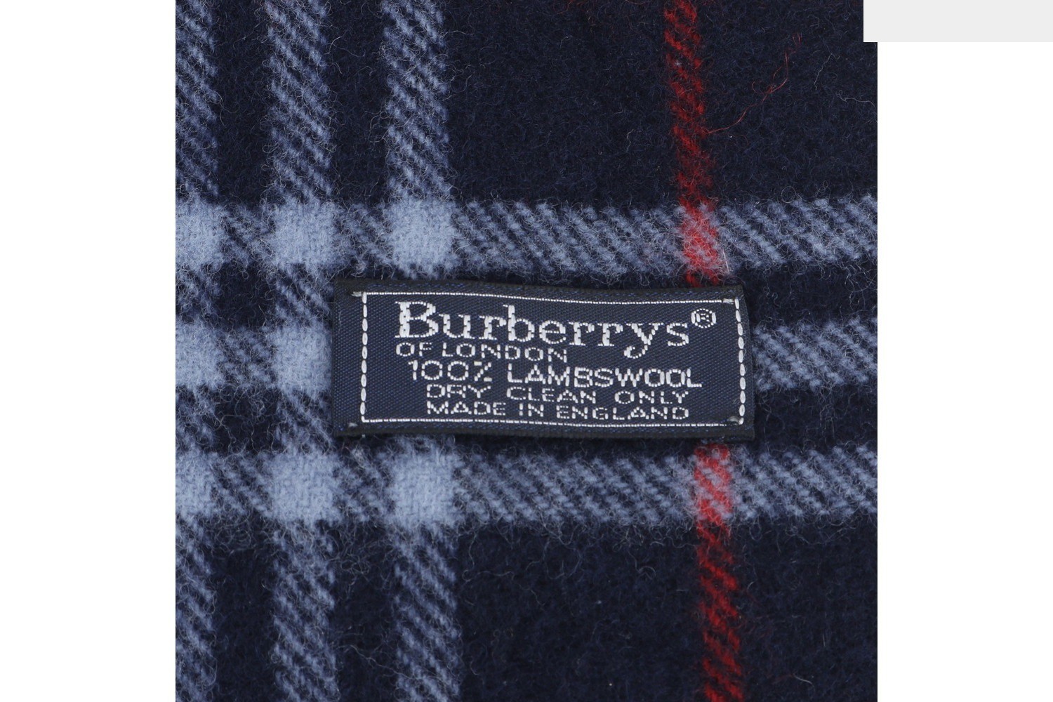 Nova Check scarf with tags attached. — view 3
