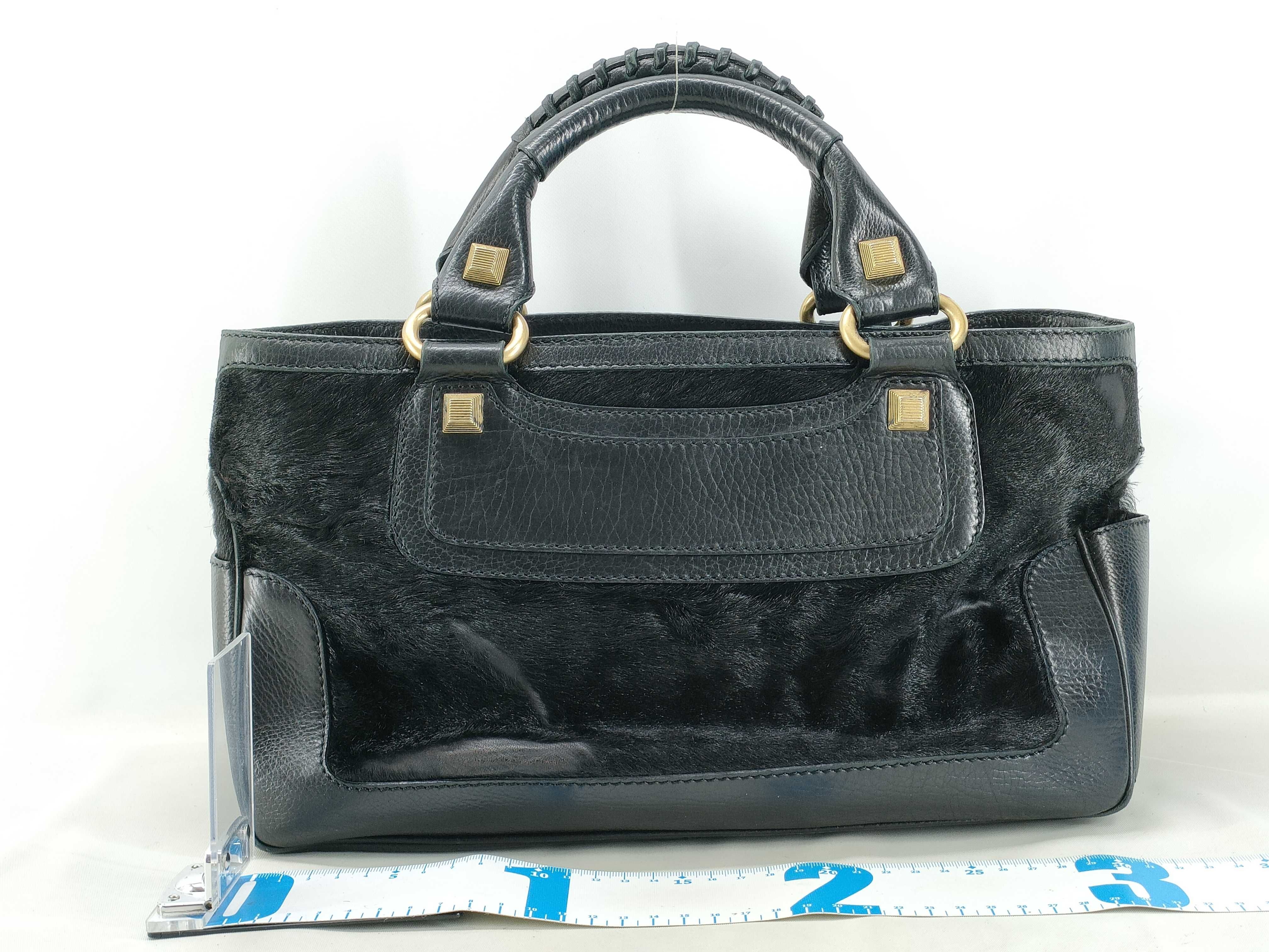 Boogie Handbag, Calf Hair, Black Handbag — view 2