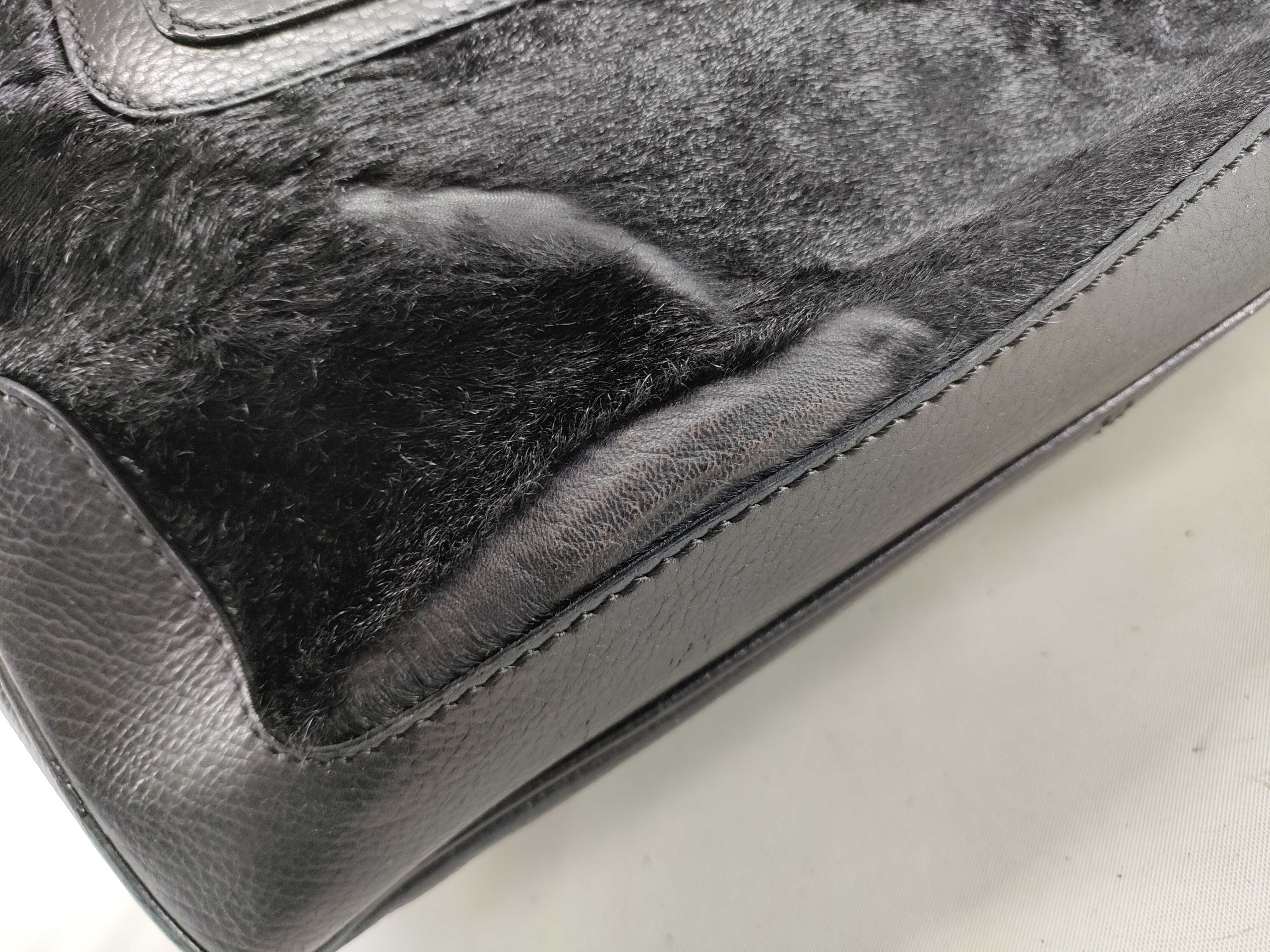 Boogie Handbag, Calf Hair, Black Handbag — view 14