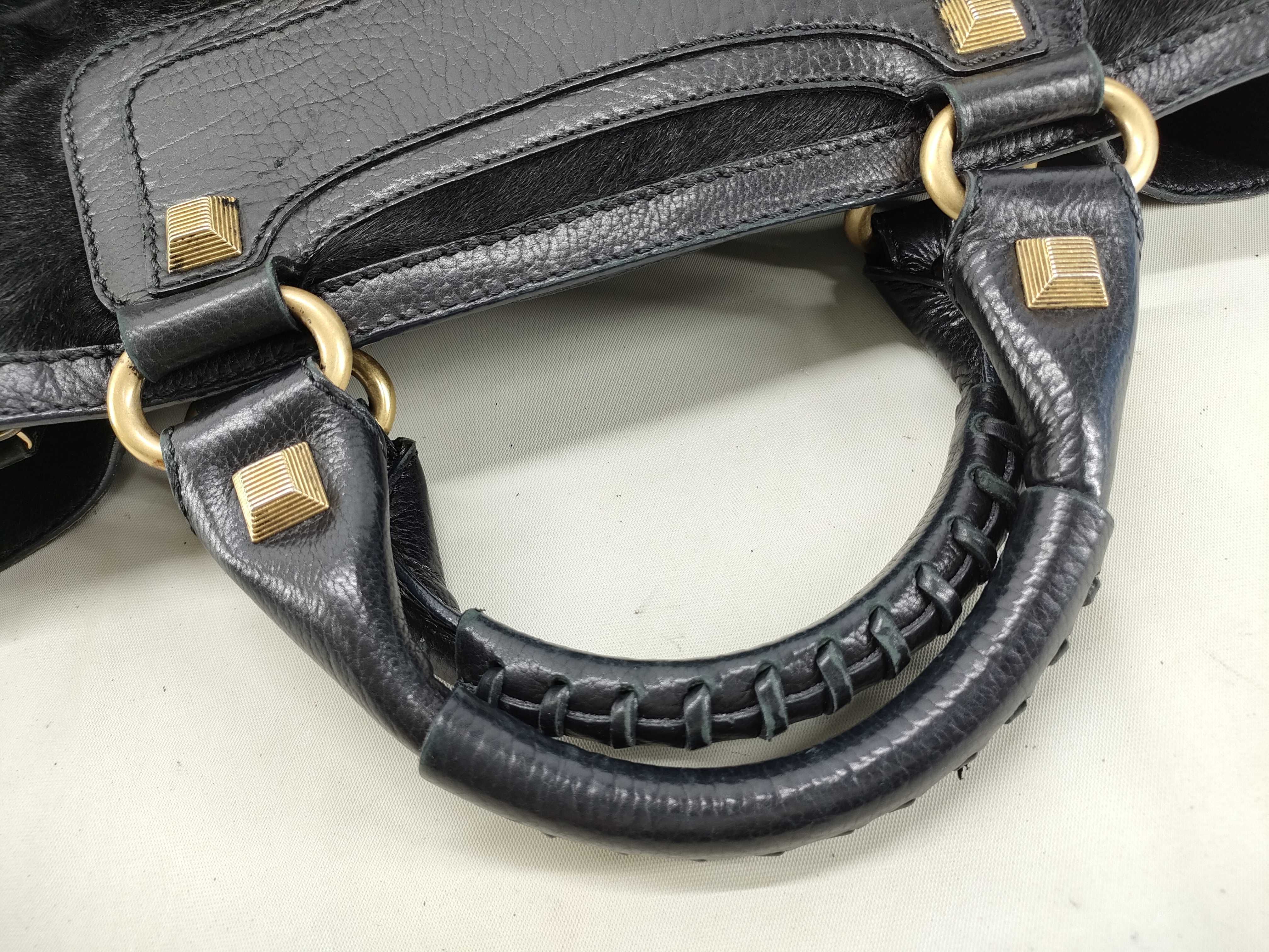 Boogie Handbag, Calf Hair, Black Handbag — view 5