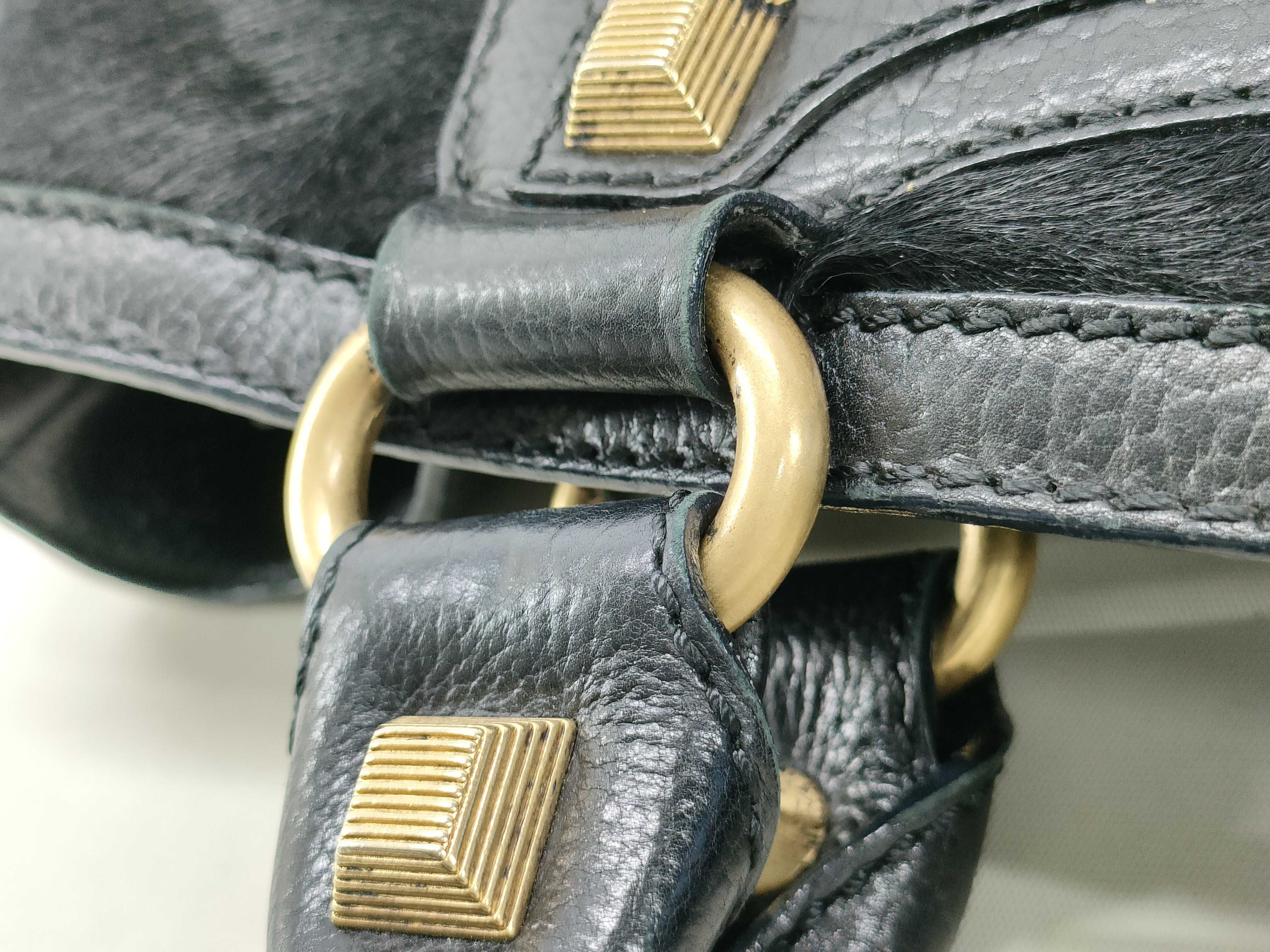 Boogie Handbag, Calf Hair, Black Handbag — view 7