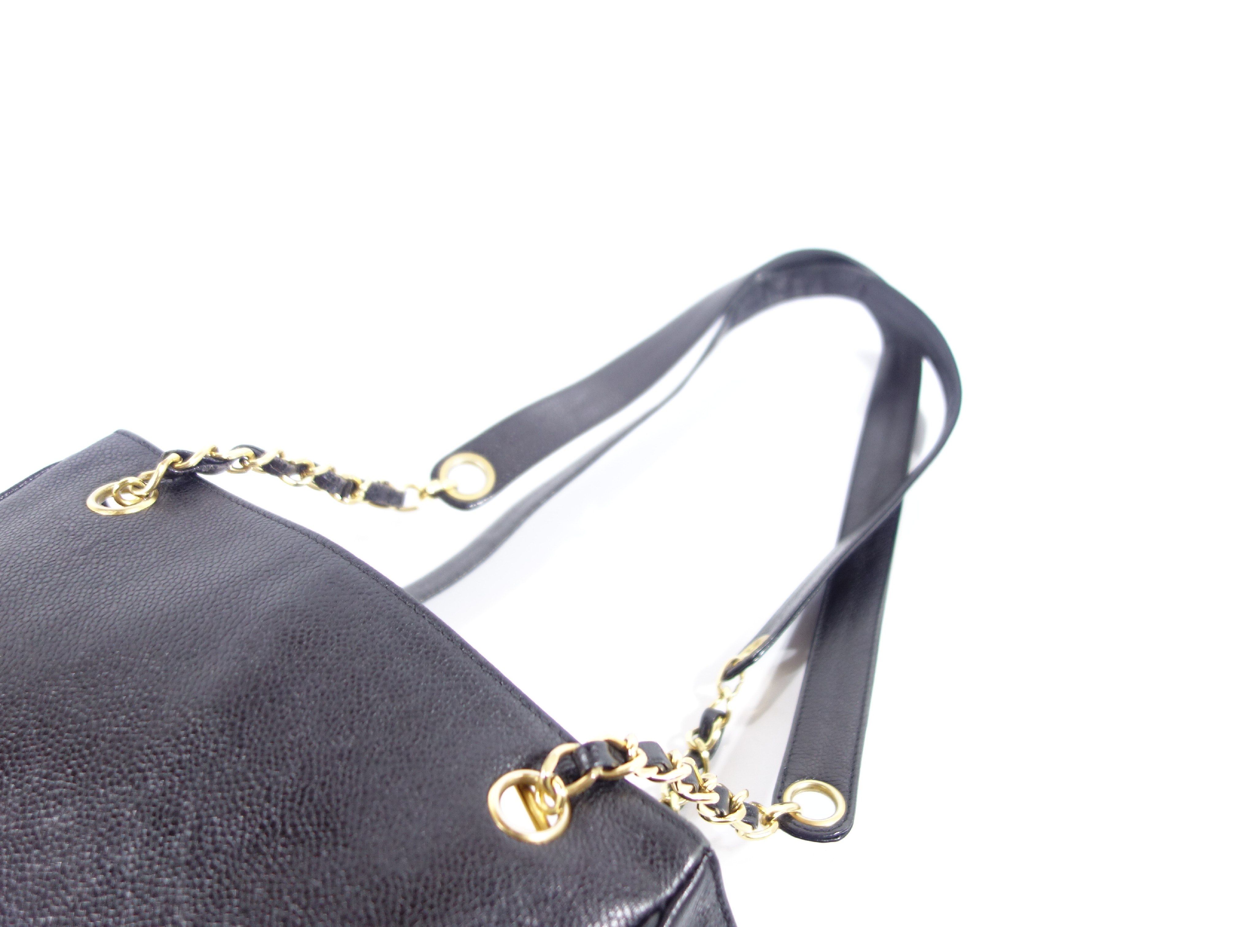 Caviar Skin Triple Coco Shoulder Bag — view 4