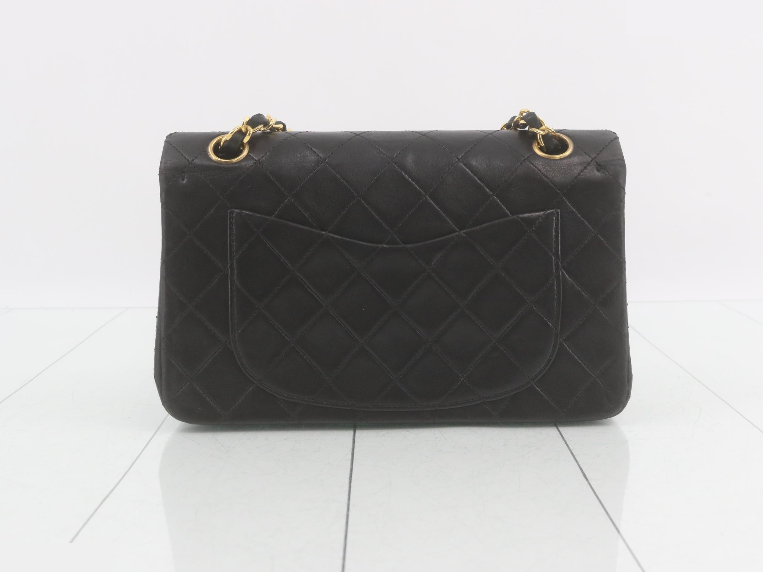 Lambskin Double Flap 23cm Chain Shoulder Bag — view 2