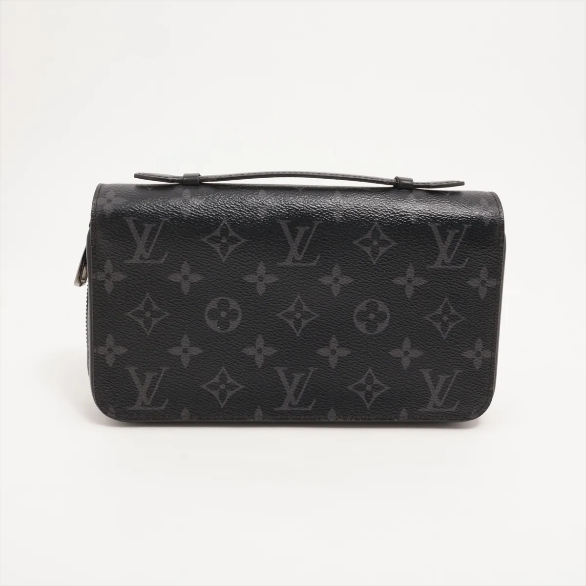 Monogram Eclipse Zippy XL M61698 CA1200 Black Round Zip Wallet