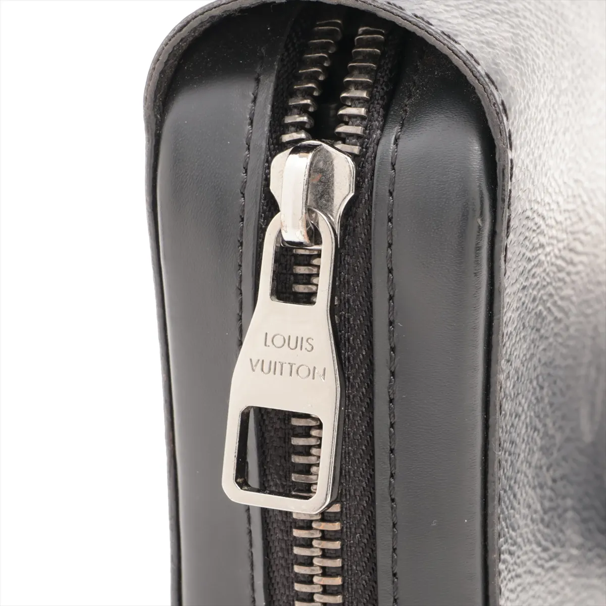 Monogram Eclipse Zippy XL M61698 CA1200 Black Round Zip Wallet — view 14