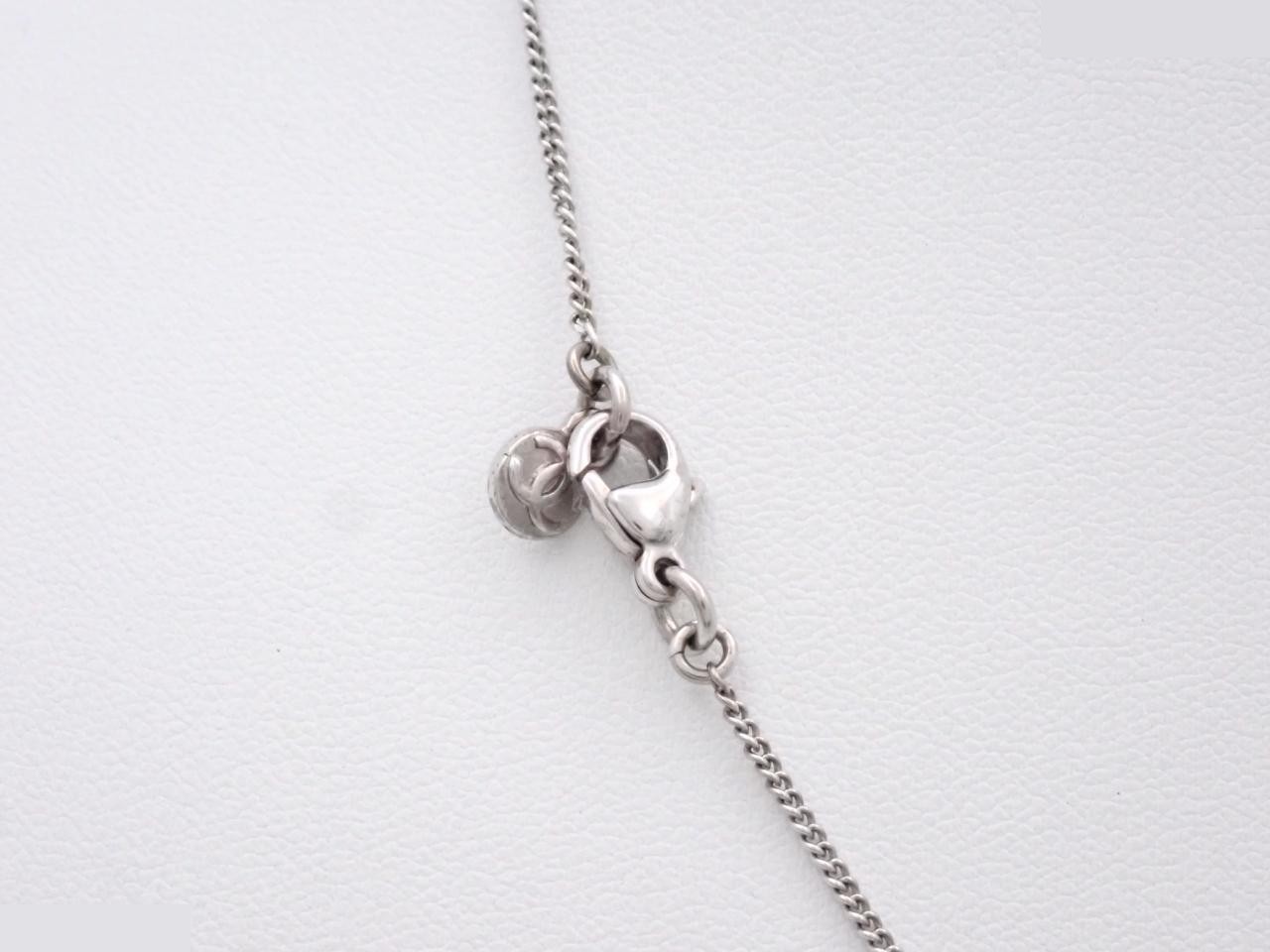 necklace, model 08A, Coco Mark design, rhinestones, double-sided use, 2.5cm wide. — view 2