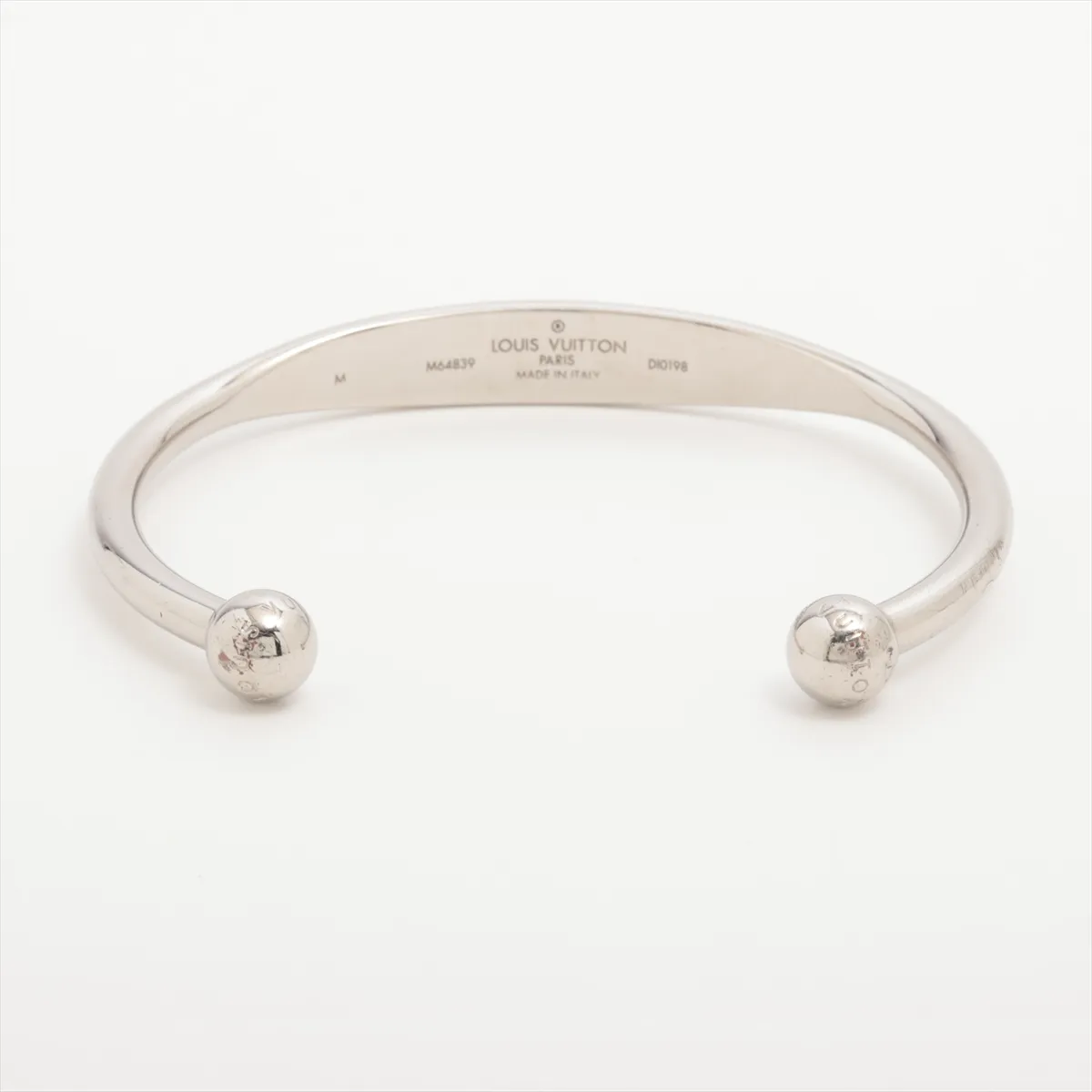 M64839 Jonck Monogram DI0198 Bangle GP Silver Dent — view 2